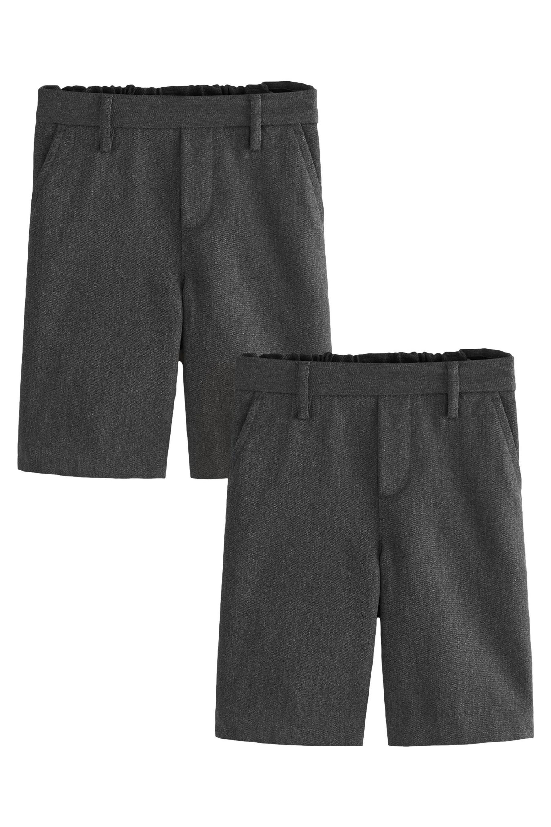 Shorts Shorts für die Schule mit flacher Front, 2er-Pack