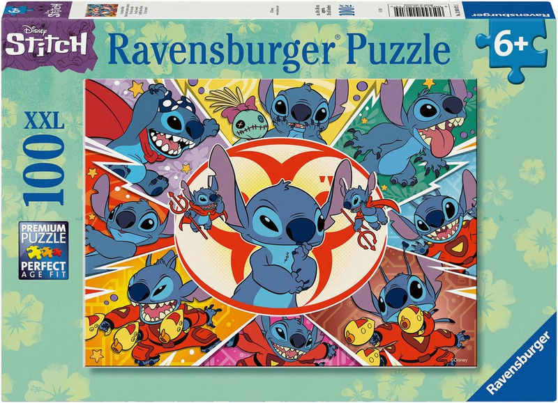 Ravensburger Puzzle Disney Stitch, 100 Puzzleteile, Made in Germany, FSC® - schützt Wald - weltweit