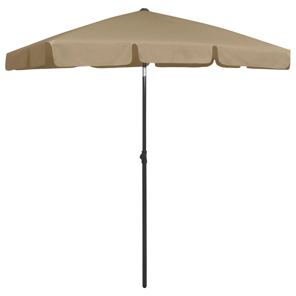 Thumbnail - vidaXL Sonnensegel Strandschirm Taupe 180x120 cm, (1-tlg)