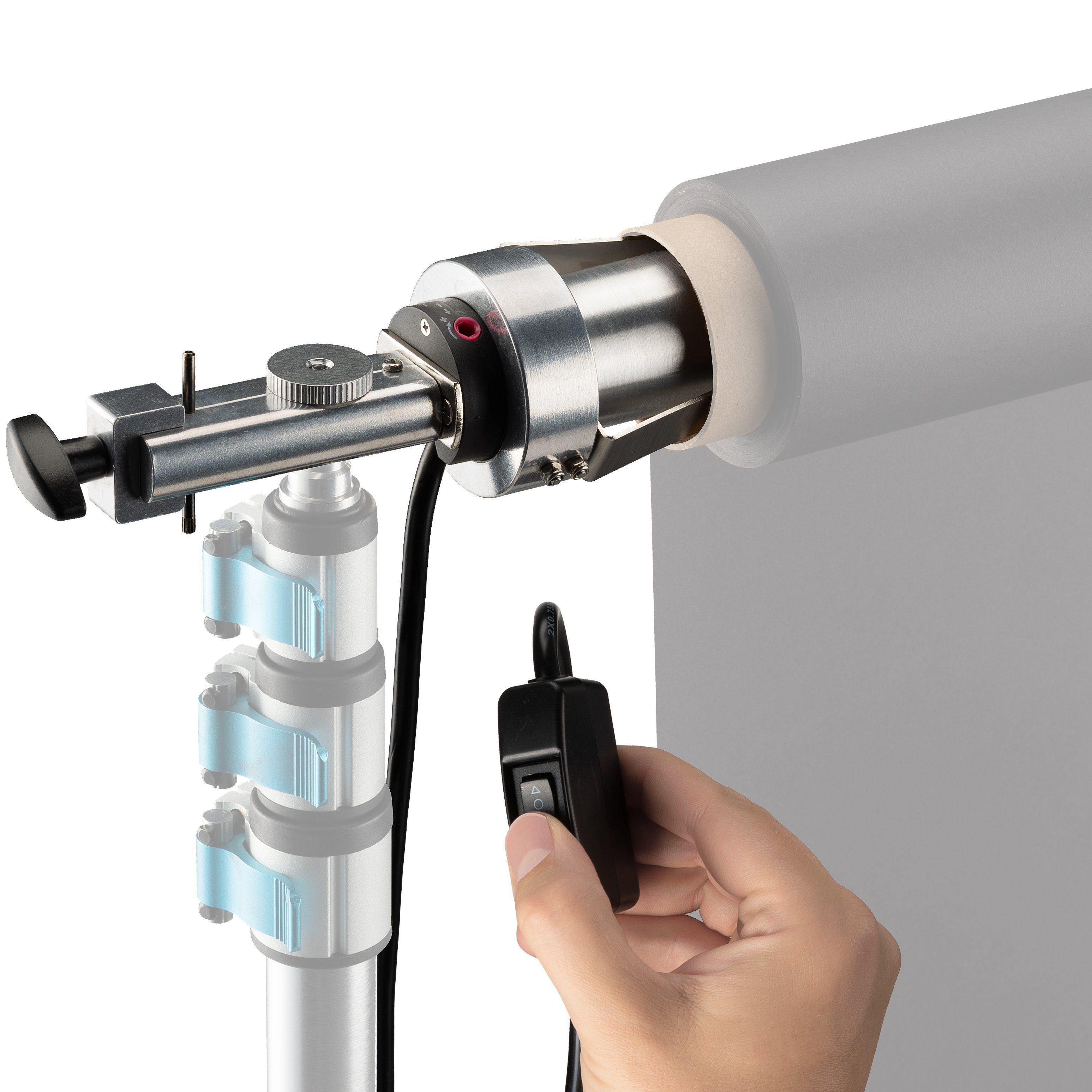 BRESSER Aufhängesystem BRESSER MR-300 Elektrisches Backdrop System für 1 Hintergrundrolle