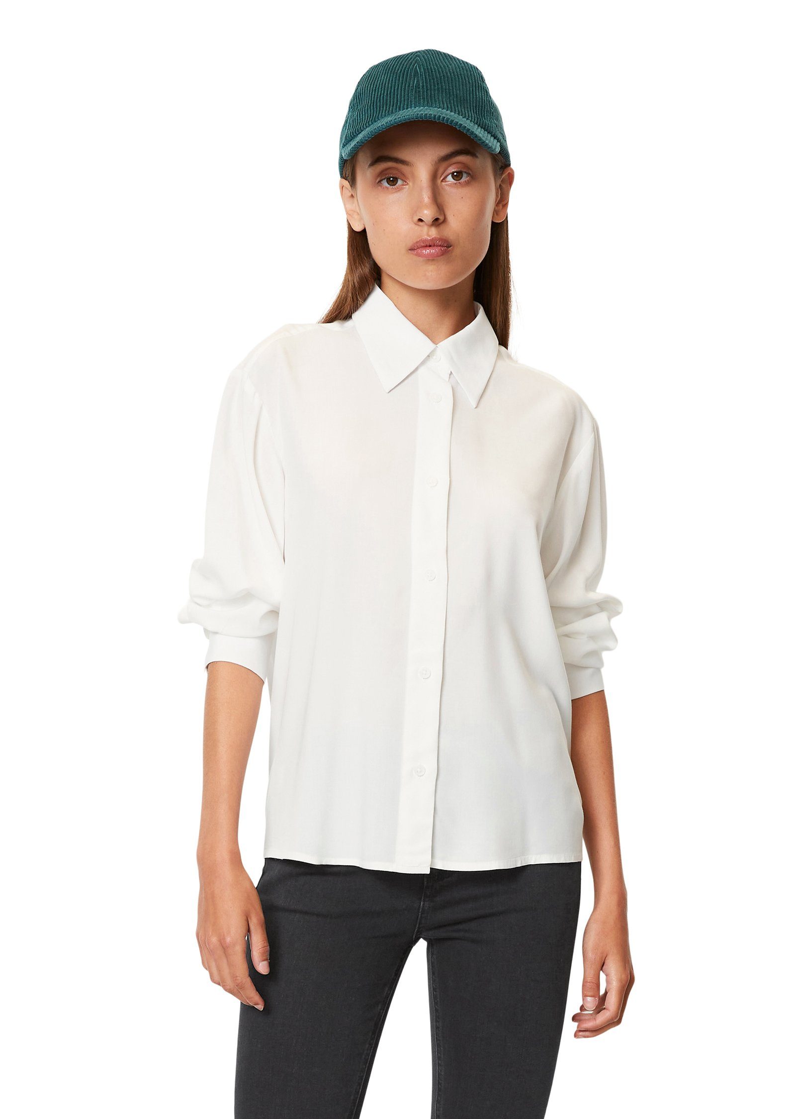 white Marc DENIM O'Polo Hemdbluse egg