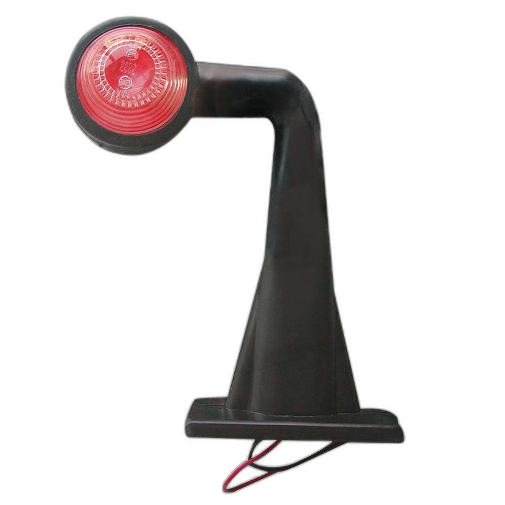 Anhänger ProPlus Umrissleuchte rot/weiß 185mm rechtwinklig