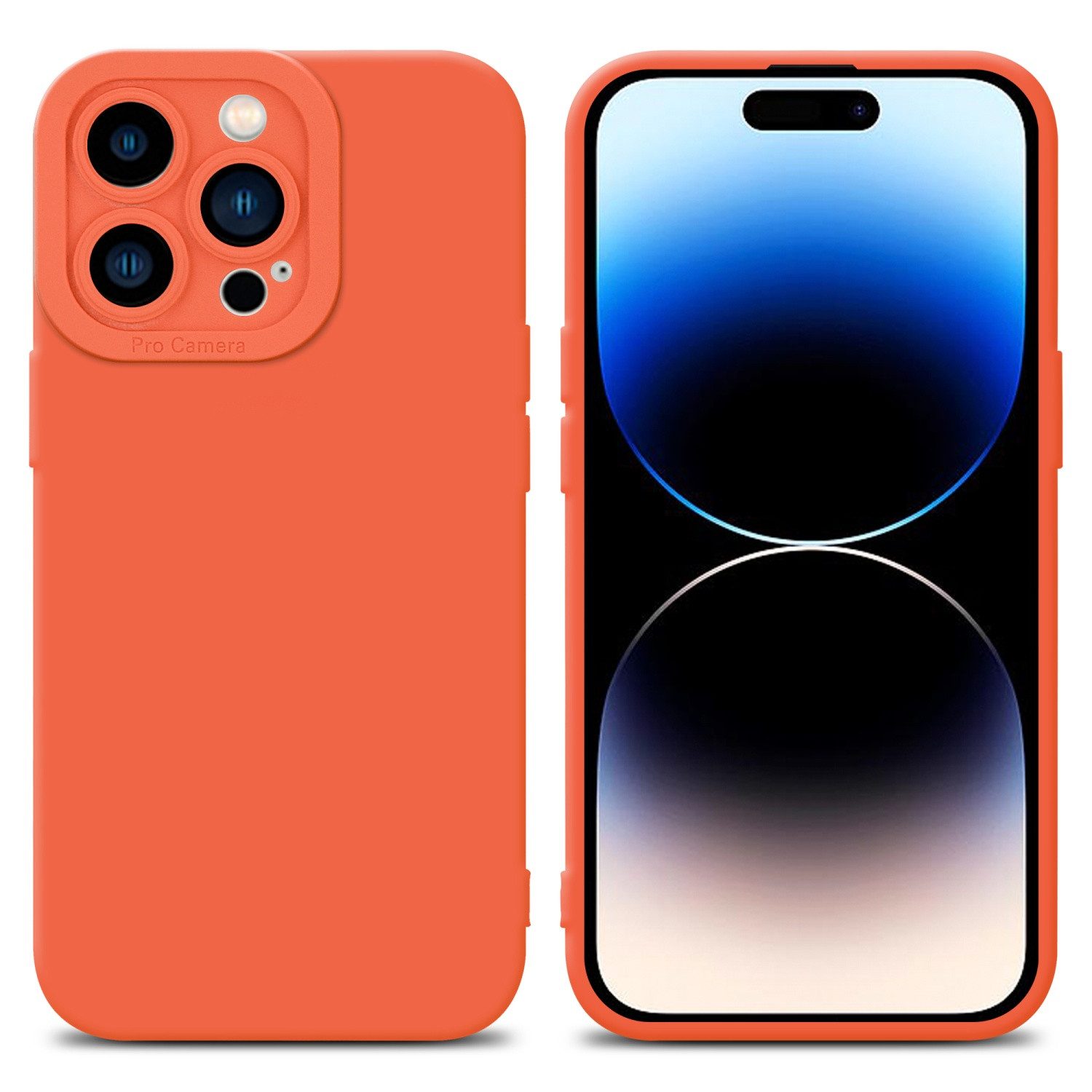Cadorabo Handyhülle für iPhone 14 PRO Hülle Apple iPhone 14 PRO, Hülle Schutzhülle TPU Silikon Case Cover