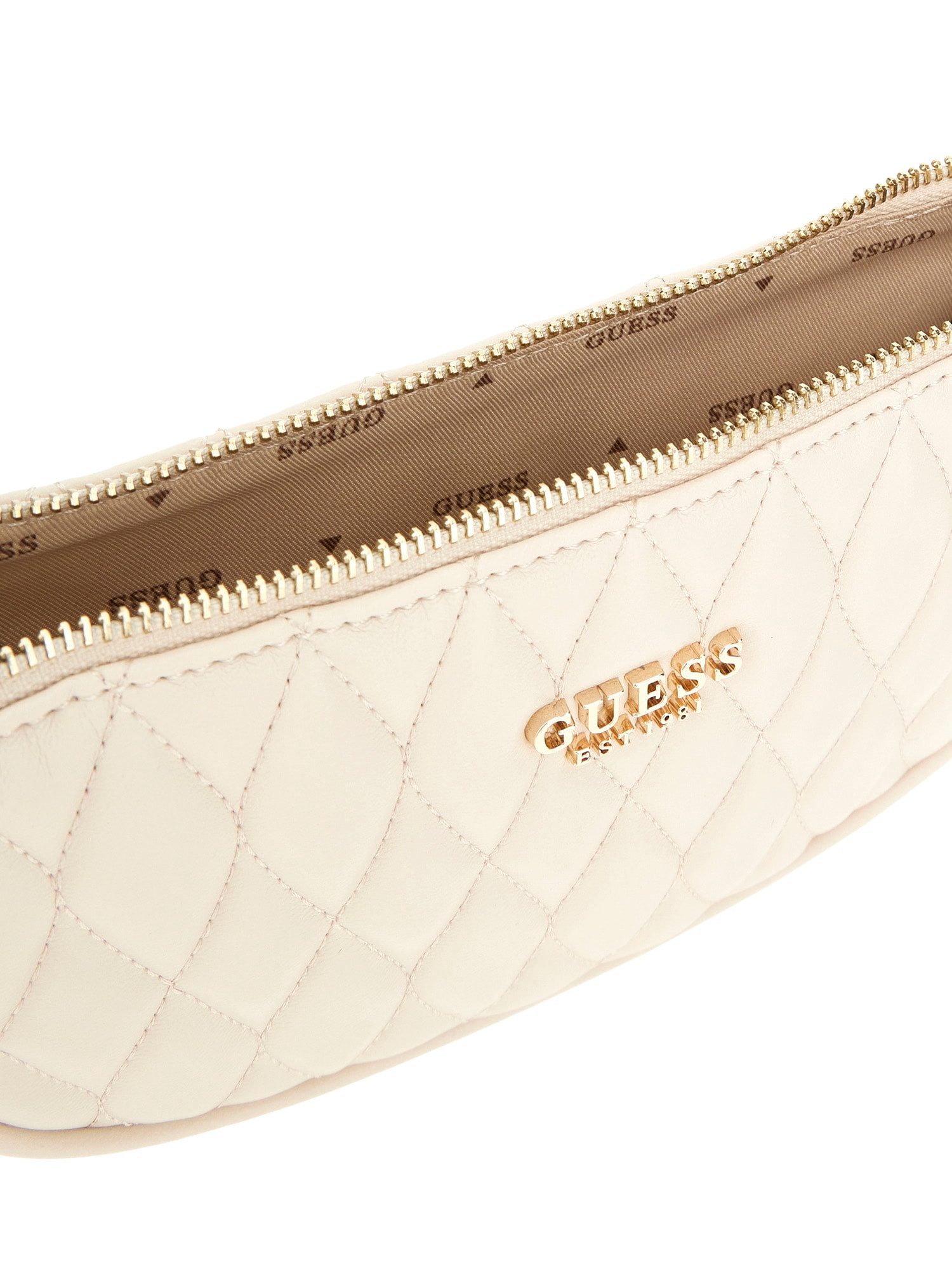 Guess Umhängetasche HWQG8122720 VALLA MINI TOP ZIP SHLDR BAG Woman Schultertasche (Stück, 1), Logoschriftzug