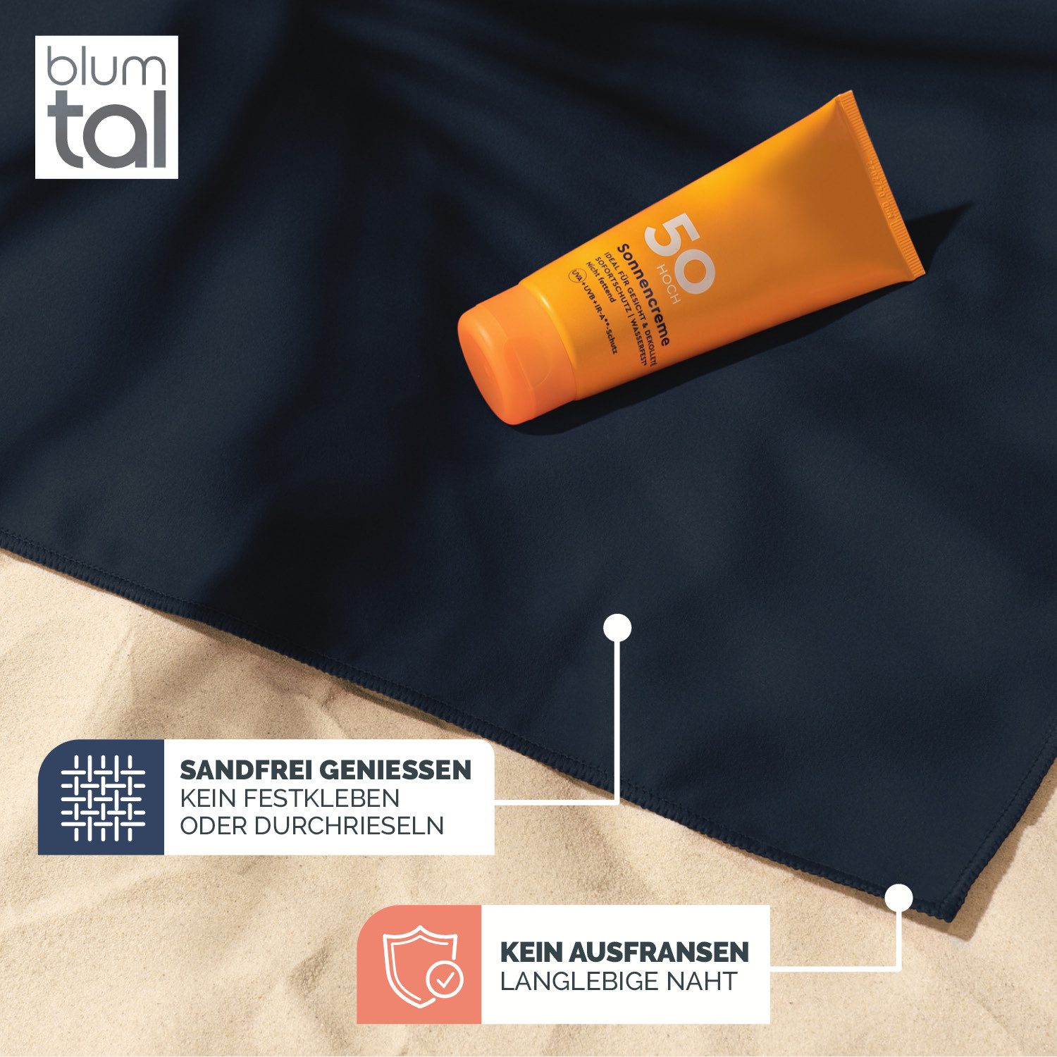 Blumtal Sporthandtuch Mikrofaser Handtuch - kompakte Mikrofaser Handtücher, günstig online kaufen