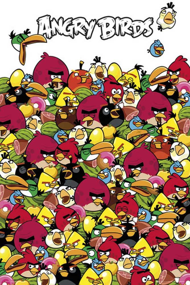 Poster Angry Birds - Poster - Pile Up