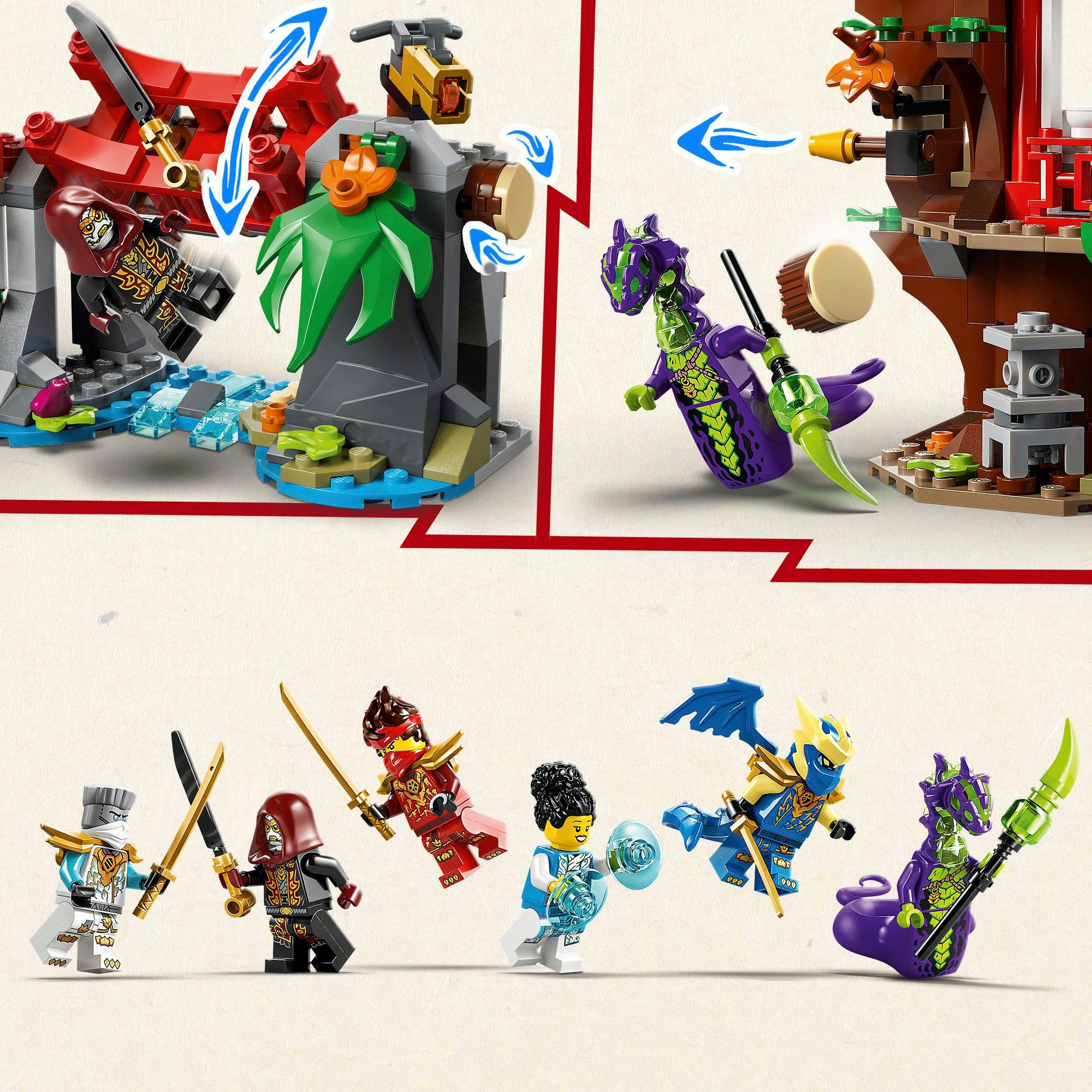 LEGO® Showdown am Baumhaus mit dem Ninja-Bike (71857), LEGO Ninjago Konstruktionsspielsteine, (642 St) – Bild 5 von 5