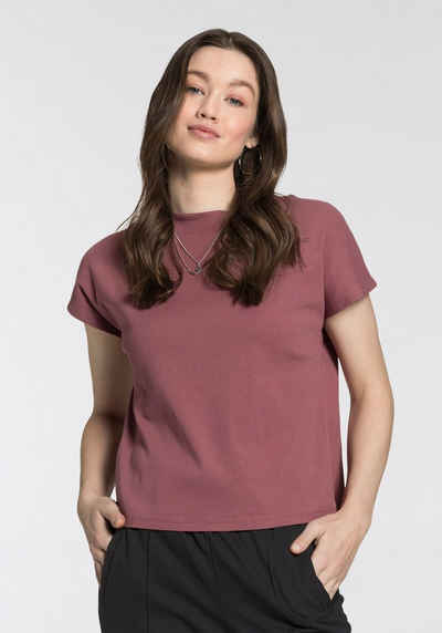 AJC Oversize-Shirt mit trendigem Stehkragen und kurzen Fledermausärmeln - NEUE KOLLEKTION