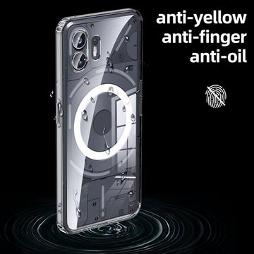 Wigento Handyhülle Für Nothing Phone 2 Armor Hartschalen TPU PC Transparente Schutzhülle
