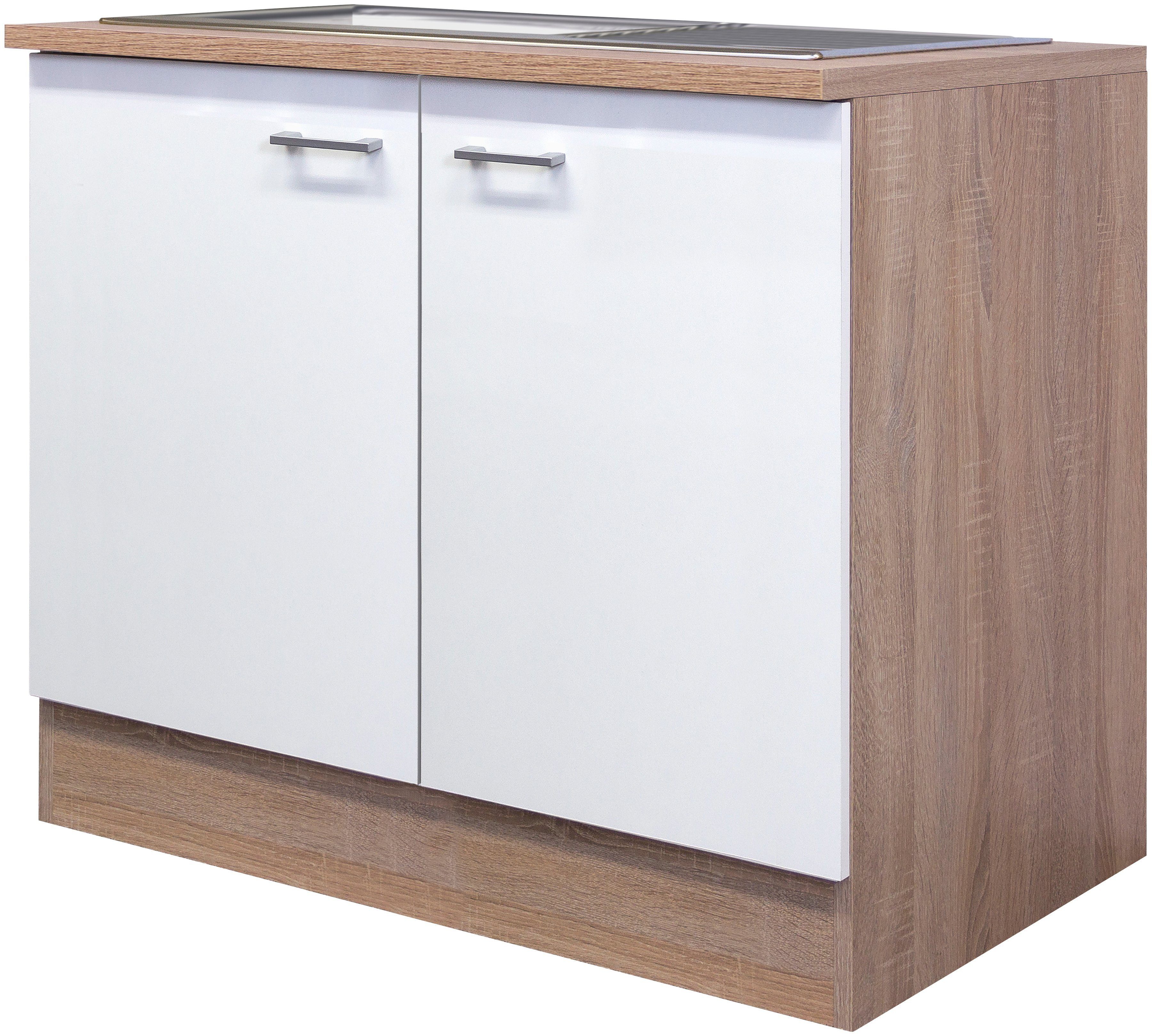 Flex-Well Spülenschrank Samoa (B x H x T) x 60 cm, 85 100 Einbauspüle inkl. x