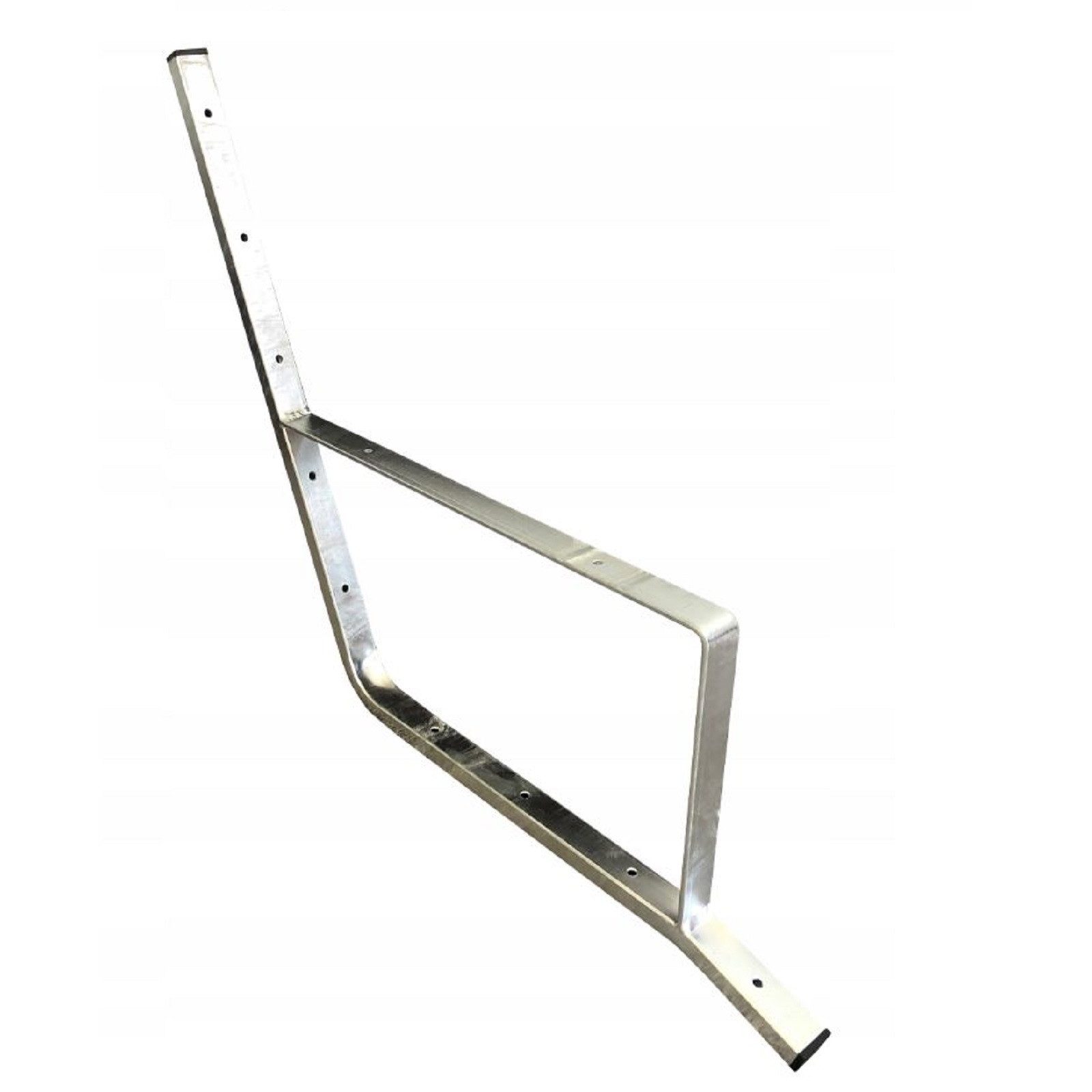 QLS Hollywoodschaukel GESTELL aus Verzinktem Stahl Silber, 2-Sitzer, 2 Stahlteile für Bau einer Bankschaukel mit 30x18x2 mm Profil
