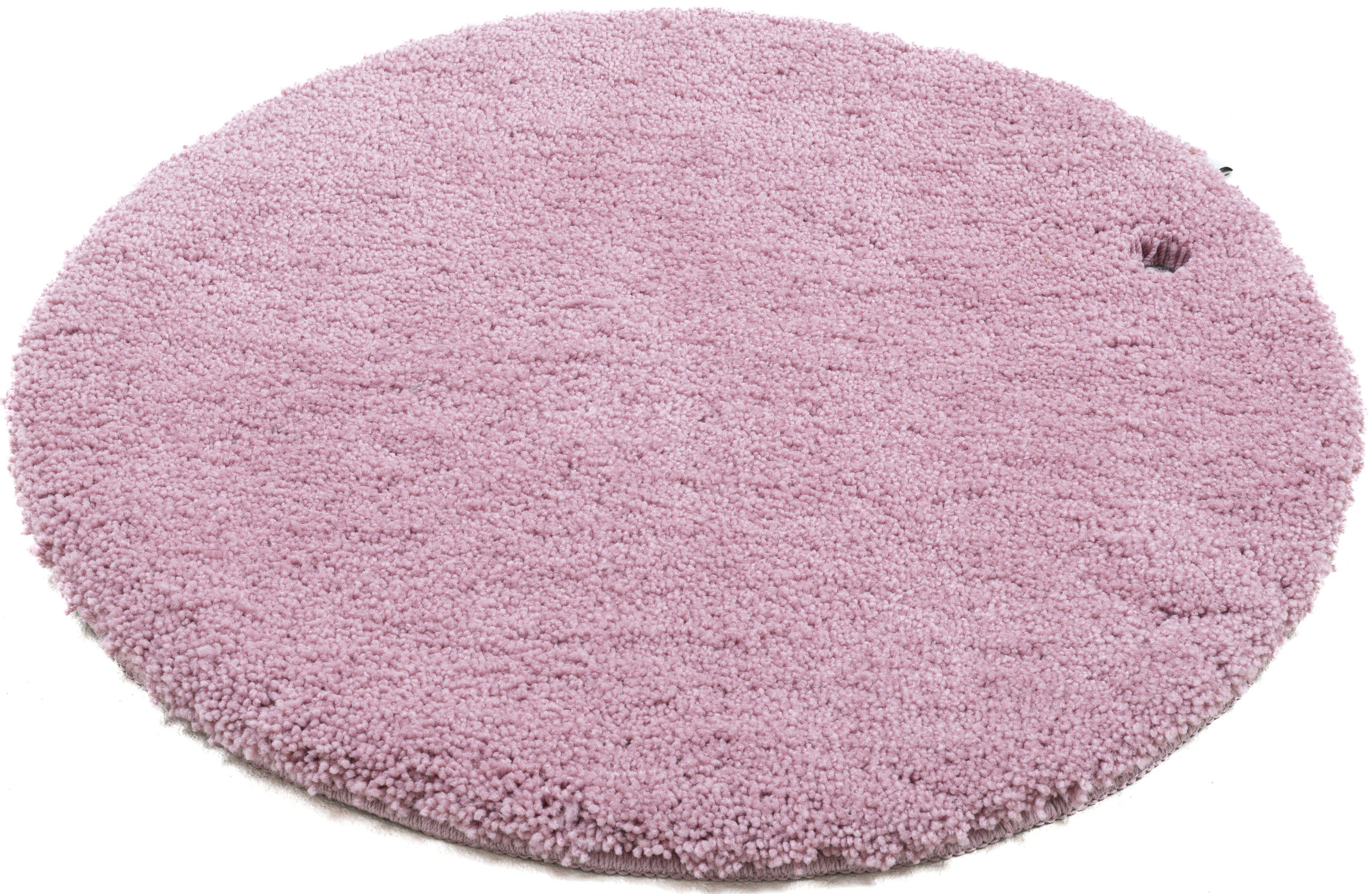 Badematte Cozy Bath UNI TOM TAILOR HOME, Höhe 27 mm, rutschhemmend beschichtet, fußbodenheizungsgeeignet, Polyester, rund, Badteppich, Uni Farben, rechteckig, rund & oval erhältlich