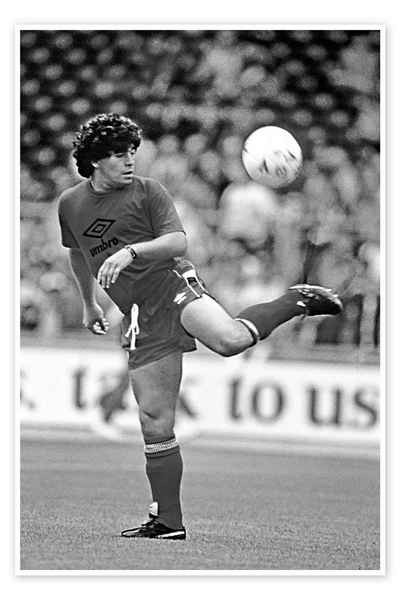 Posterlounge Poster Bridgeman Images, Diego Maradona, 1982, Wohnzimmer Fotografie