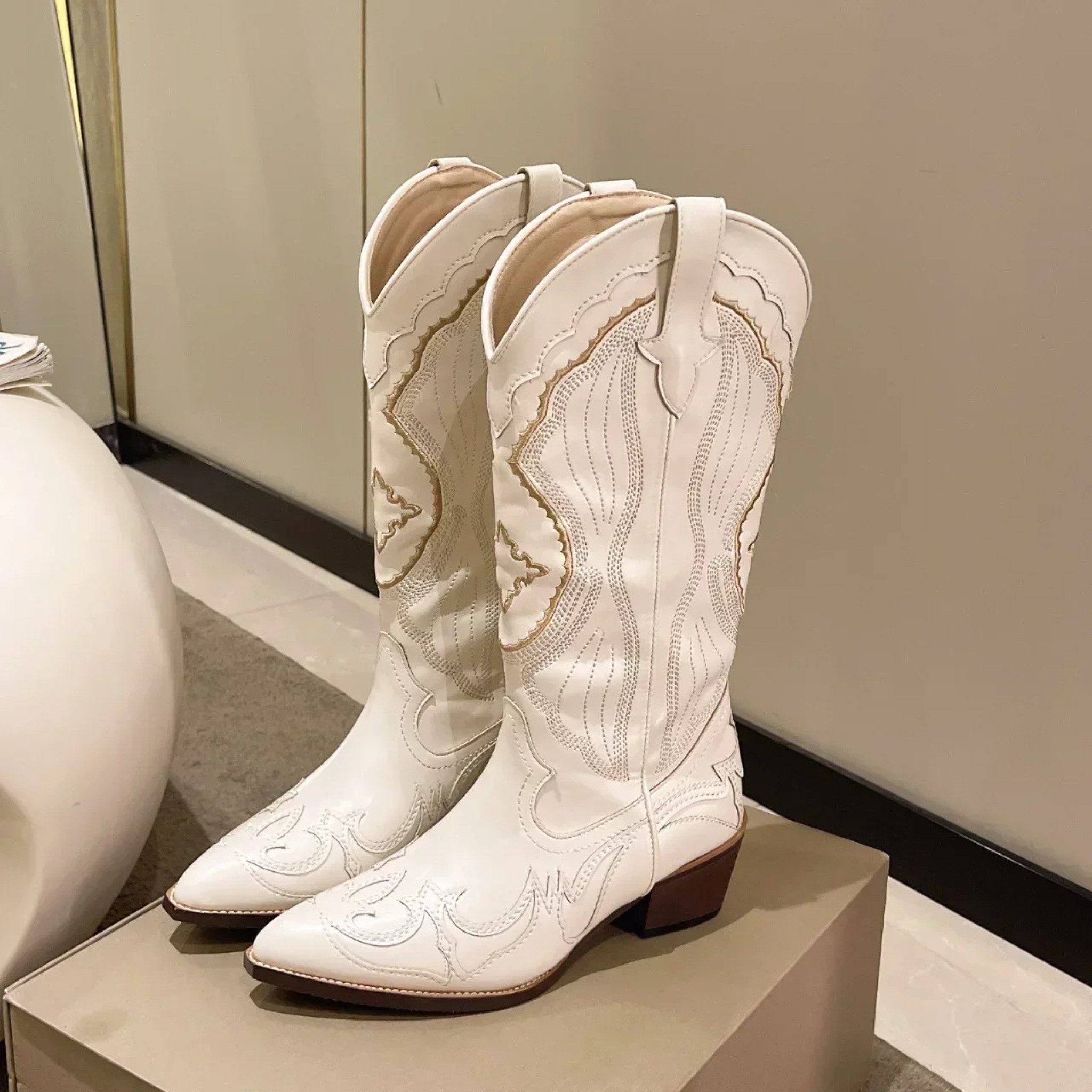 NEXORA Western Cowboystiefel Damen bestickt, Stiefel günstig online kaufen
