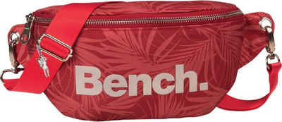 Bench. Gürteltasche Bench stylische Hip Bag Nylon Gürteltasche (Gürteltasche), Damen, Jugend Nylon Gürteltasche, rot, silber ca. 25cm