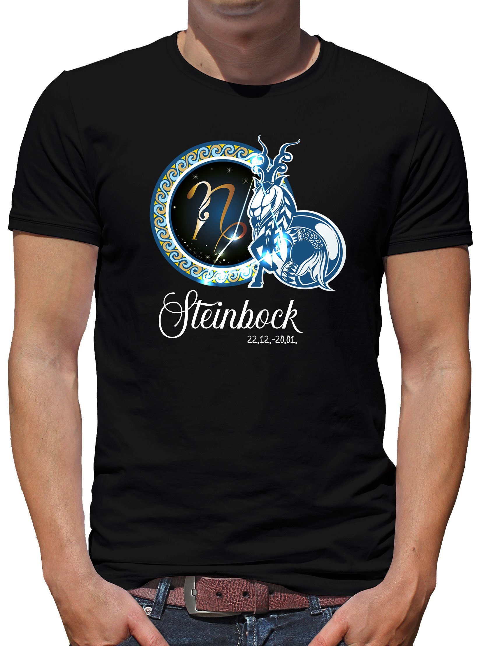 TShirt-People Print-Shirt Sternzeichen Steinbock
