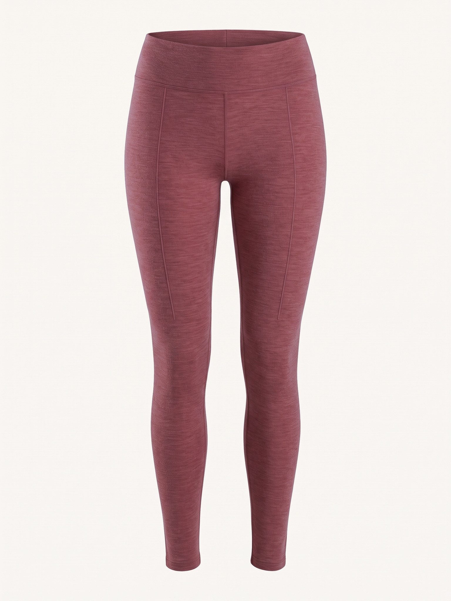 Black Snake Thermohose lang geschnittener Merino-Wolle-Mix für Damen an kalten Wintertagen (Thermo-Unterhose, 1-tlg., Rot Melange L) Wärmende Merinowolle wirkt geruchshemmend und angenehm atmungsaktiv