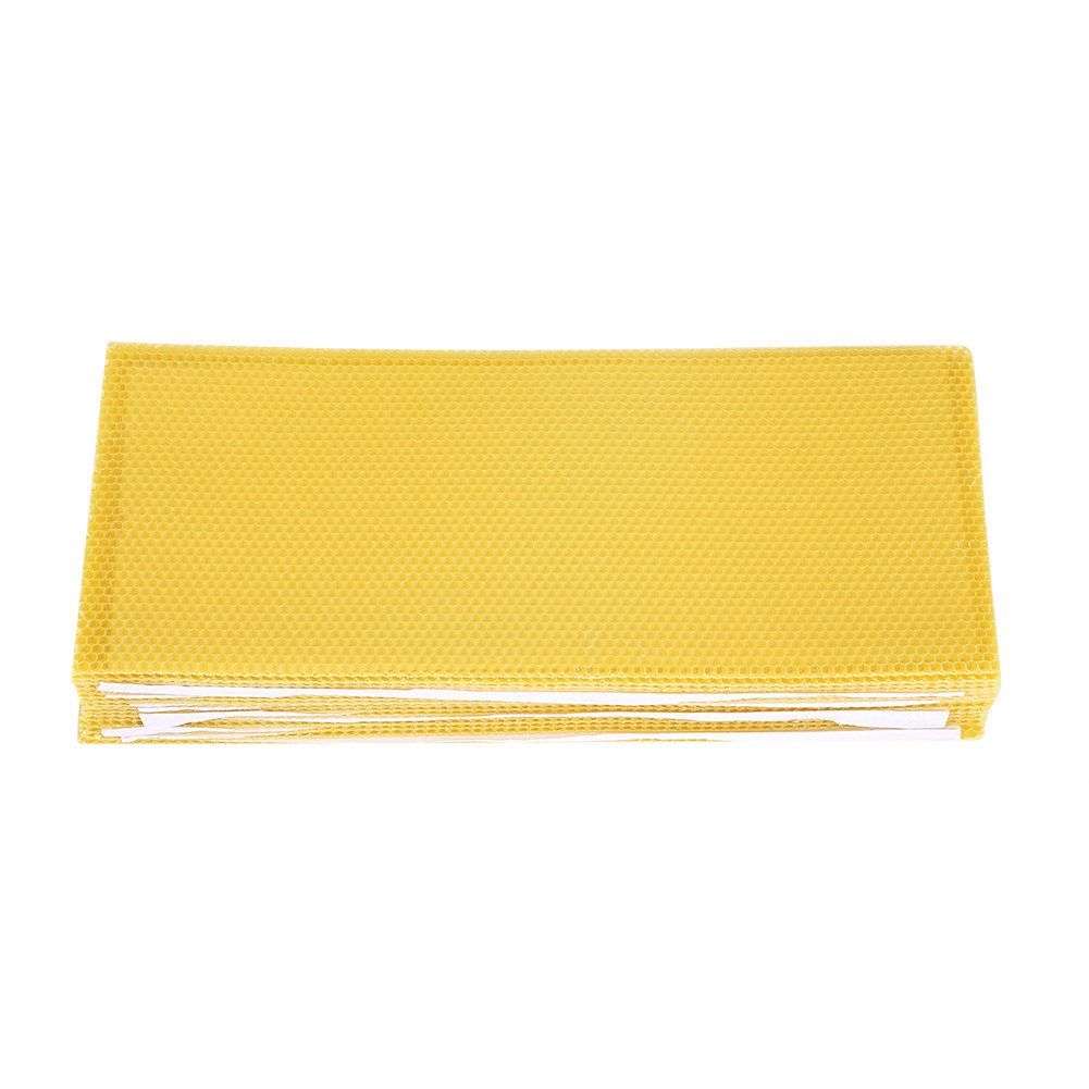 GARRYFIZH Bienenbeute 30x Mittelwände Bienenwachs 195x415mm Wabenblätter für Imkereibedarf, Bienenwachs, Set, 100% reines Bienenwachs für schnellen Wabenbau & mehr Honig