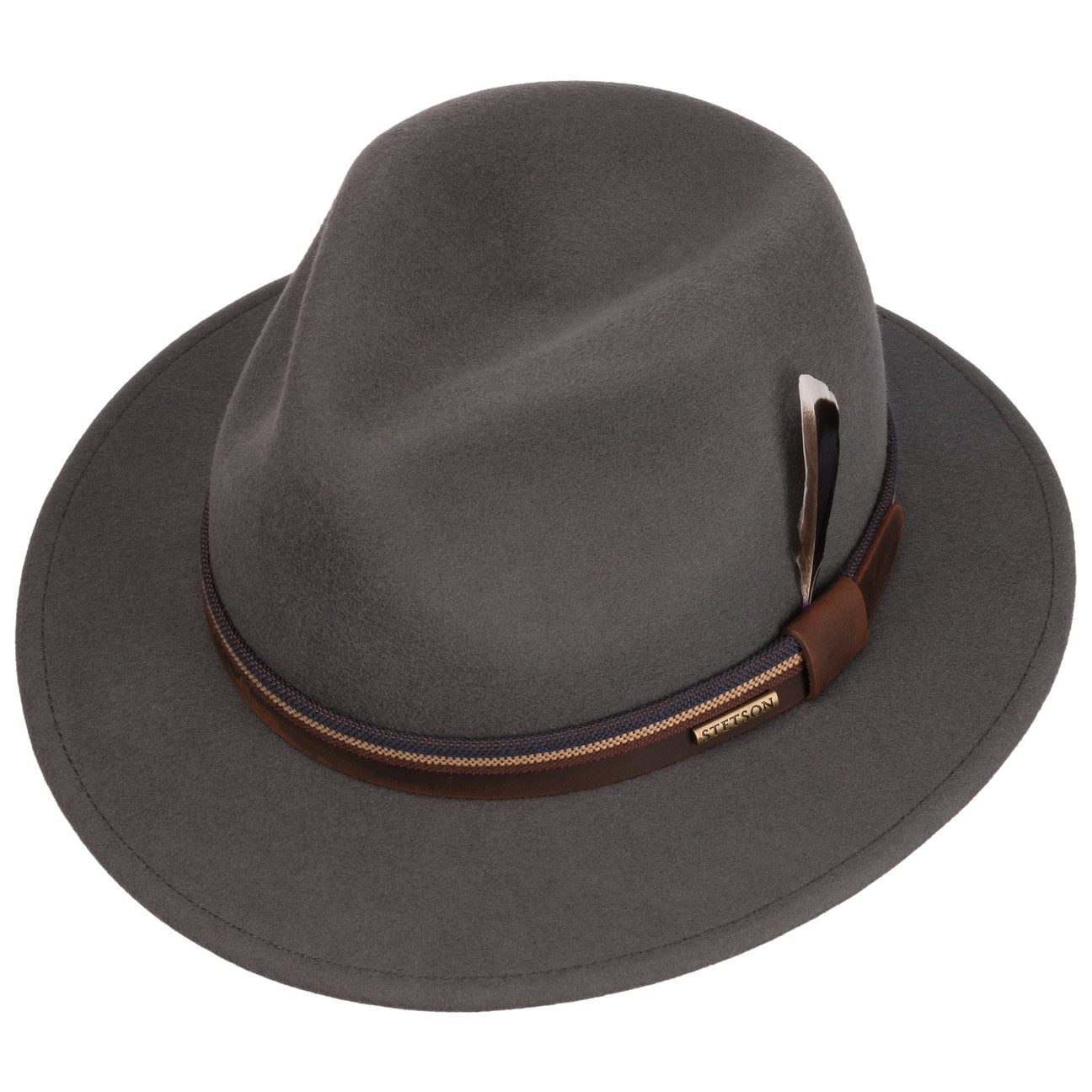Stetson Filzhut (1-St) Wollfilzhut mit Lederband