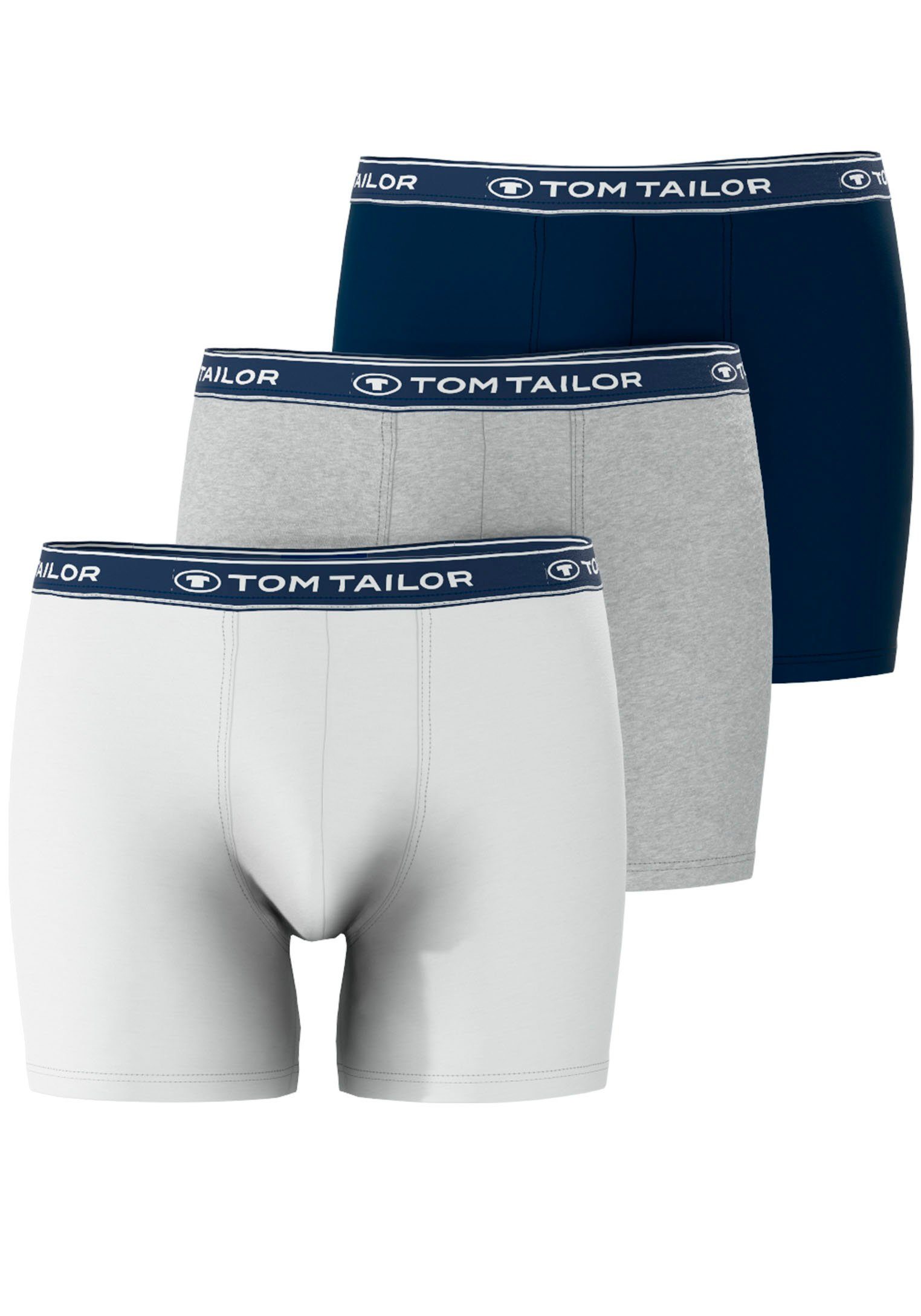 TOM TAILOR Boxershorts Buffer (3er Pack) bequem, basic, eng, atmungsaktiv, günstig online kaufen