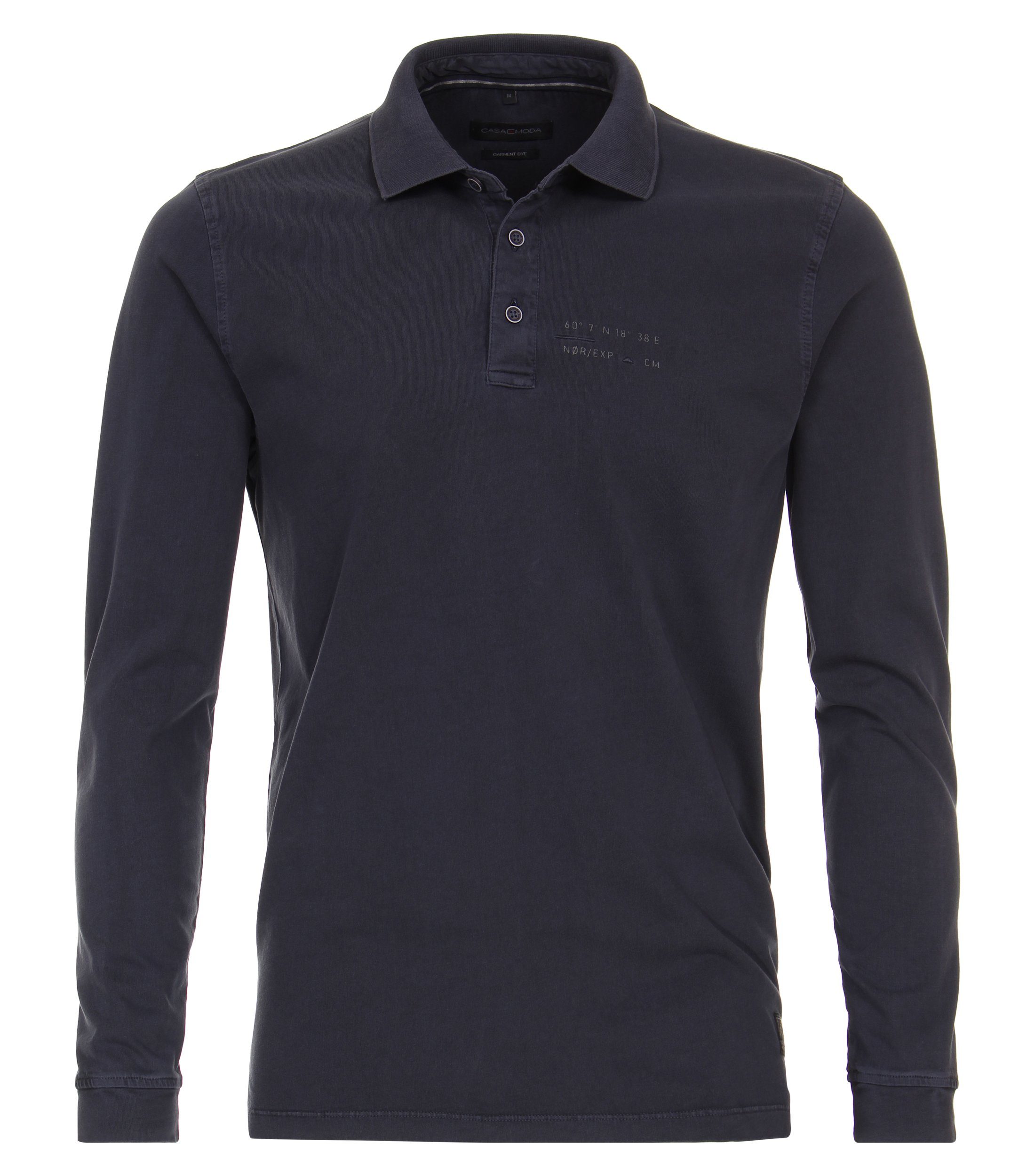CASAMODA Langarm-Poloshirt CASAMODA Polo-Shirt Langarm uni günstig online kaufen