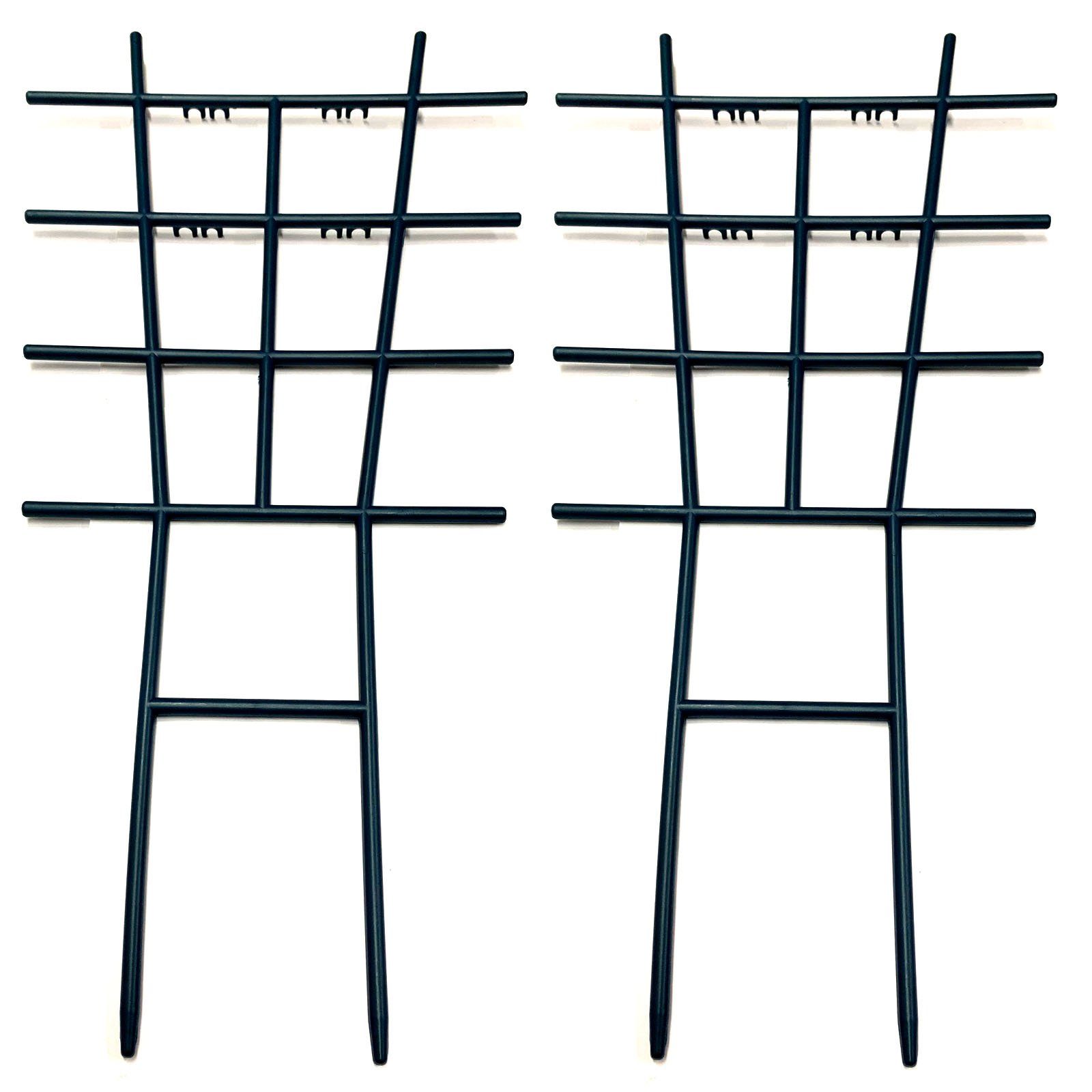 HAC24 Rankgitter Rankgitter Set, 2 St., Rankhilfe Grün Kletterhilfe Rankstütze Pflanzengitter, Kunststoff, 42cm