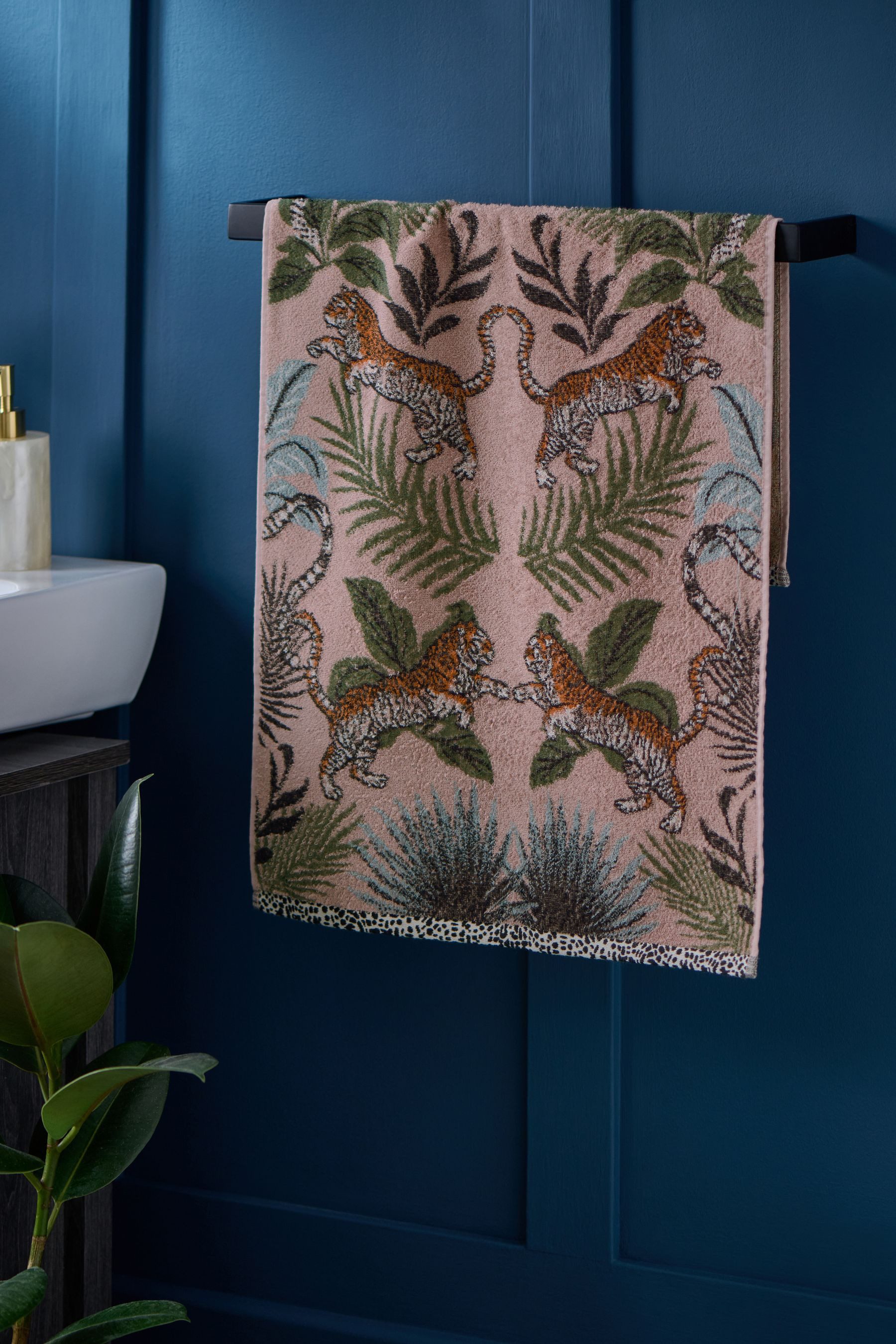 Next Handtuch Handtuch, Tiger Palmen Print, günstig online kaufen