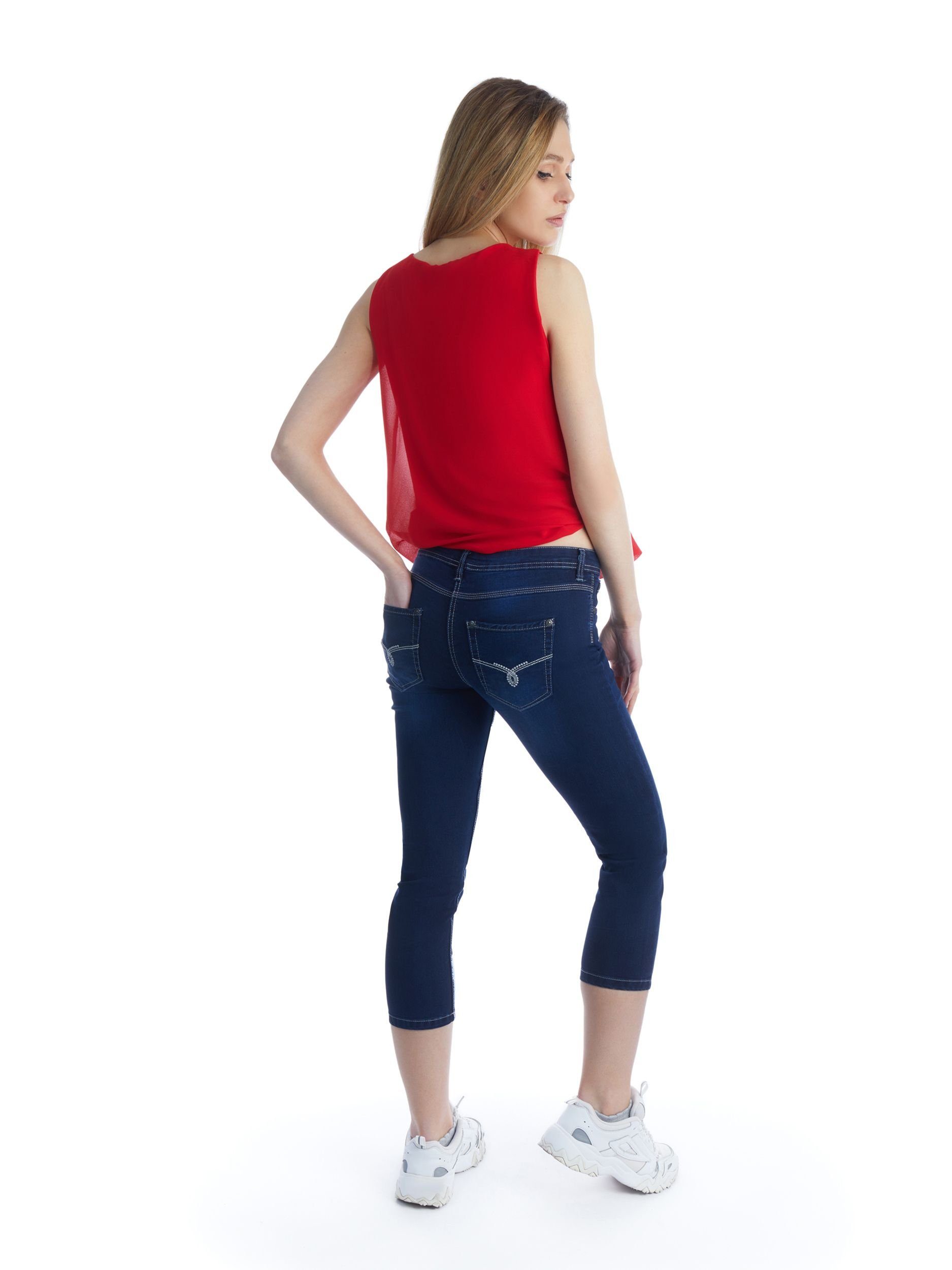 SPLASH OF COLOR Caprijeans