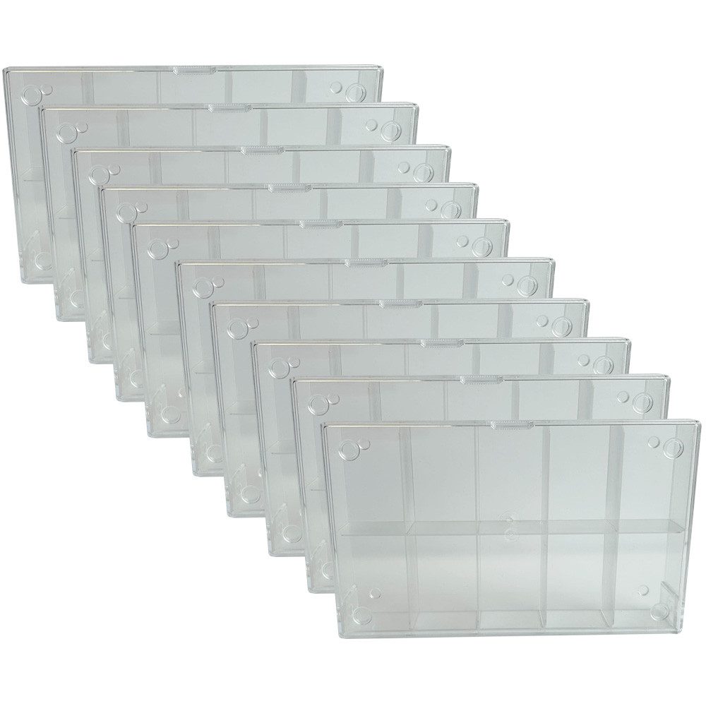 collect-it.de MY HOME OF CARDS + TOYS Aufbewahrungsbox 10 Sortierkästen 10-fach transparent
