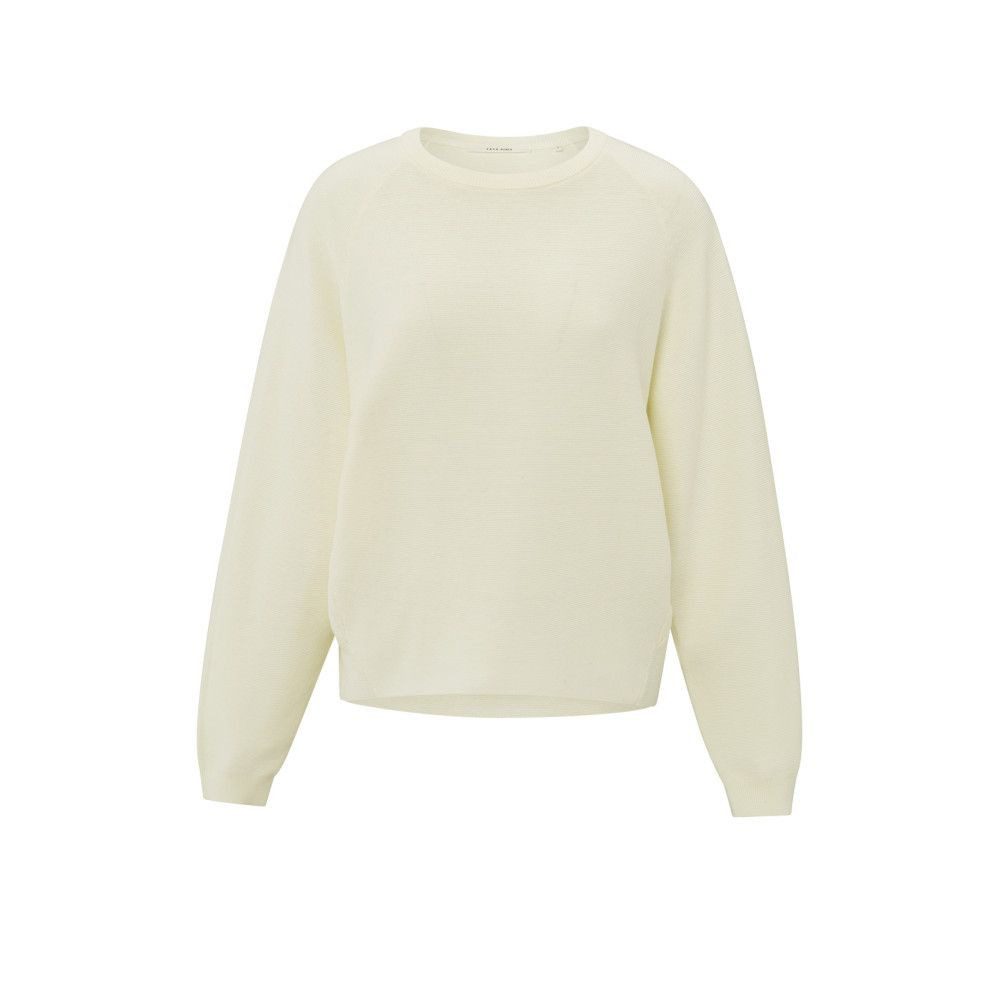 Rundhalspullover Weicher Pullover mit Nahtdetails