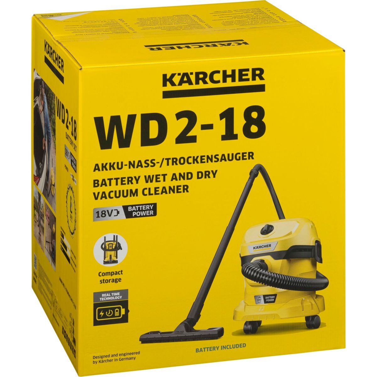 KÄRCHER Nass-Trocken-Sauger WD 2-18 Battery Set V-12/18