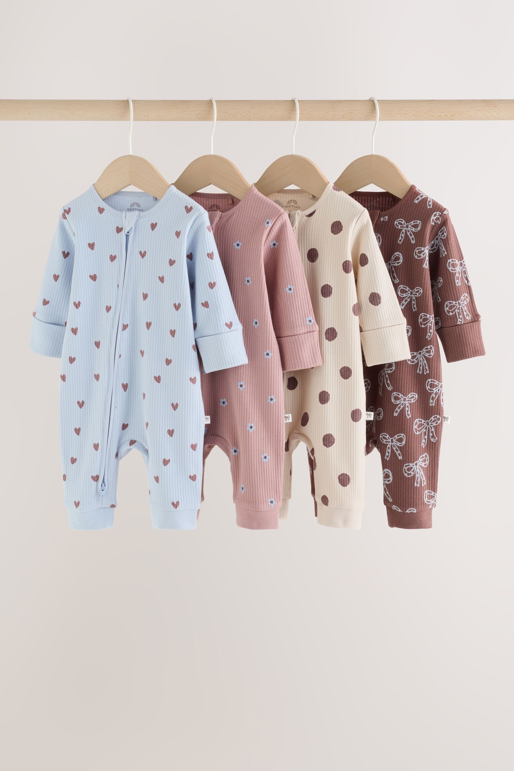 Next Schlafoverall Babyschlafanzüge, 4er-Pack (4-tlg)