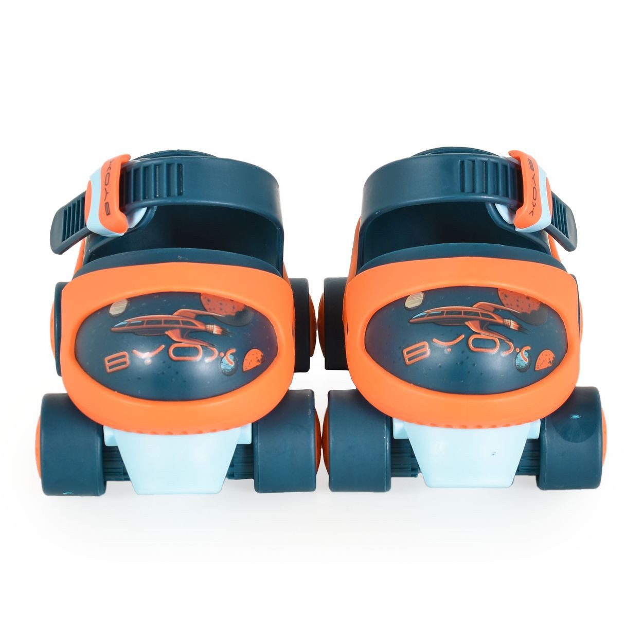 Byox Rollschuhe Rollschuhe Scooper Skates, Bremse vier Räder Kunststoffrollen ab 3 Jahren