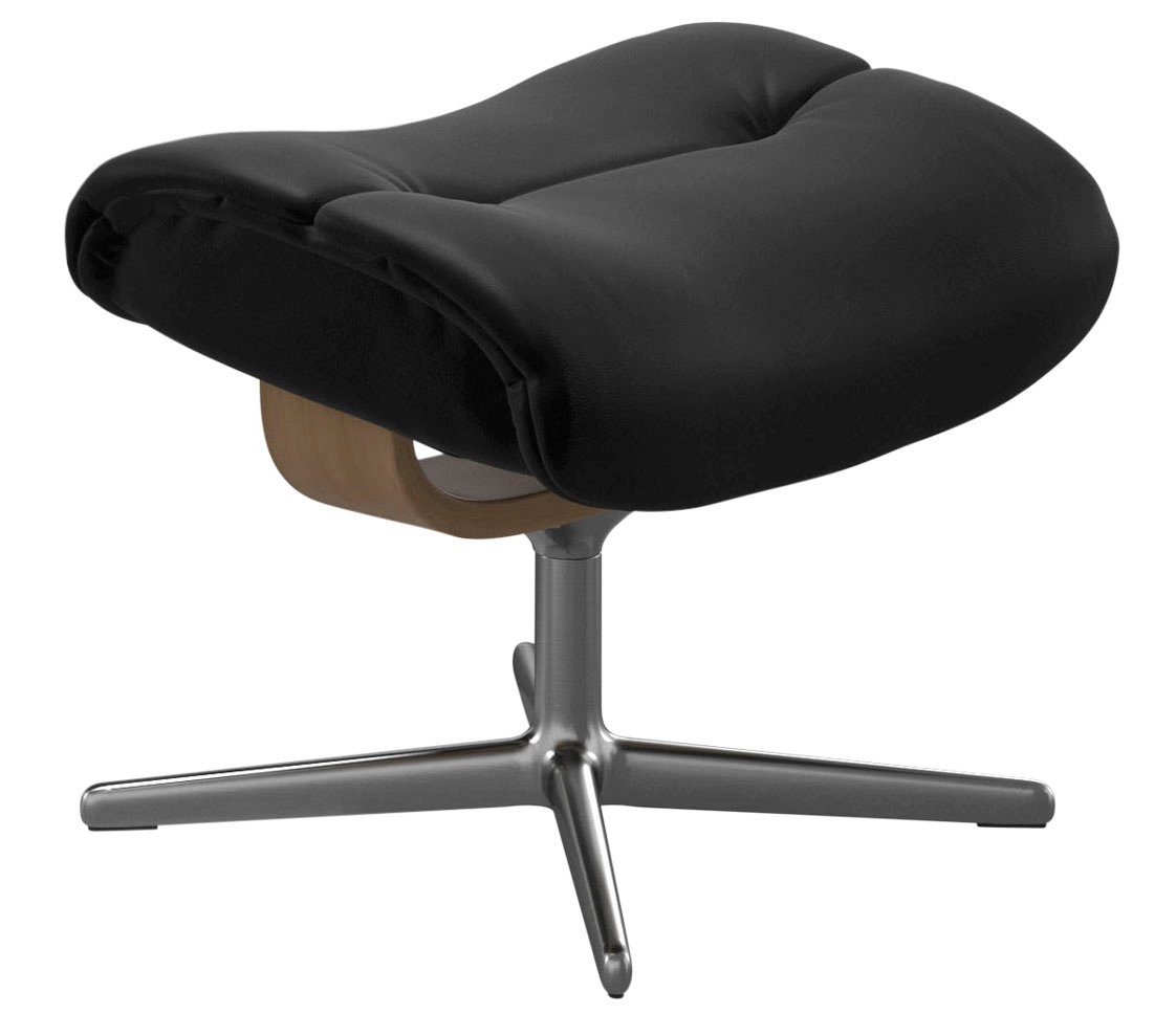 Stressless® Fußhocker Sunrise, mit Cross Base, Größe S, M & L, Holzakzent Eiche