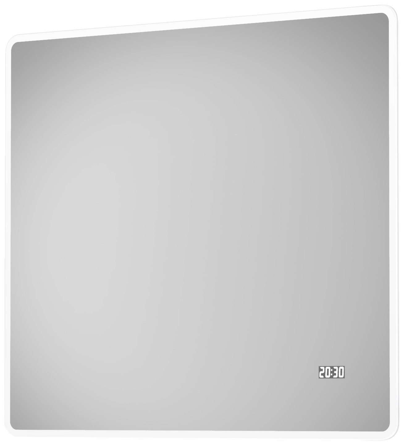 Talos Digitaluhr Badspiegel energiesparend, cm, 80x70 BxH: Sun, mit