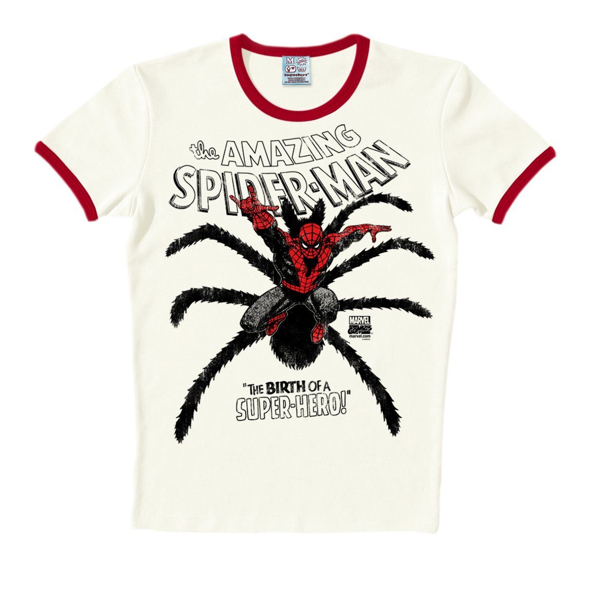 T-Shirt mit Print detailliertem Spider-Man LOGOSHIRT