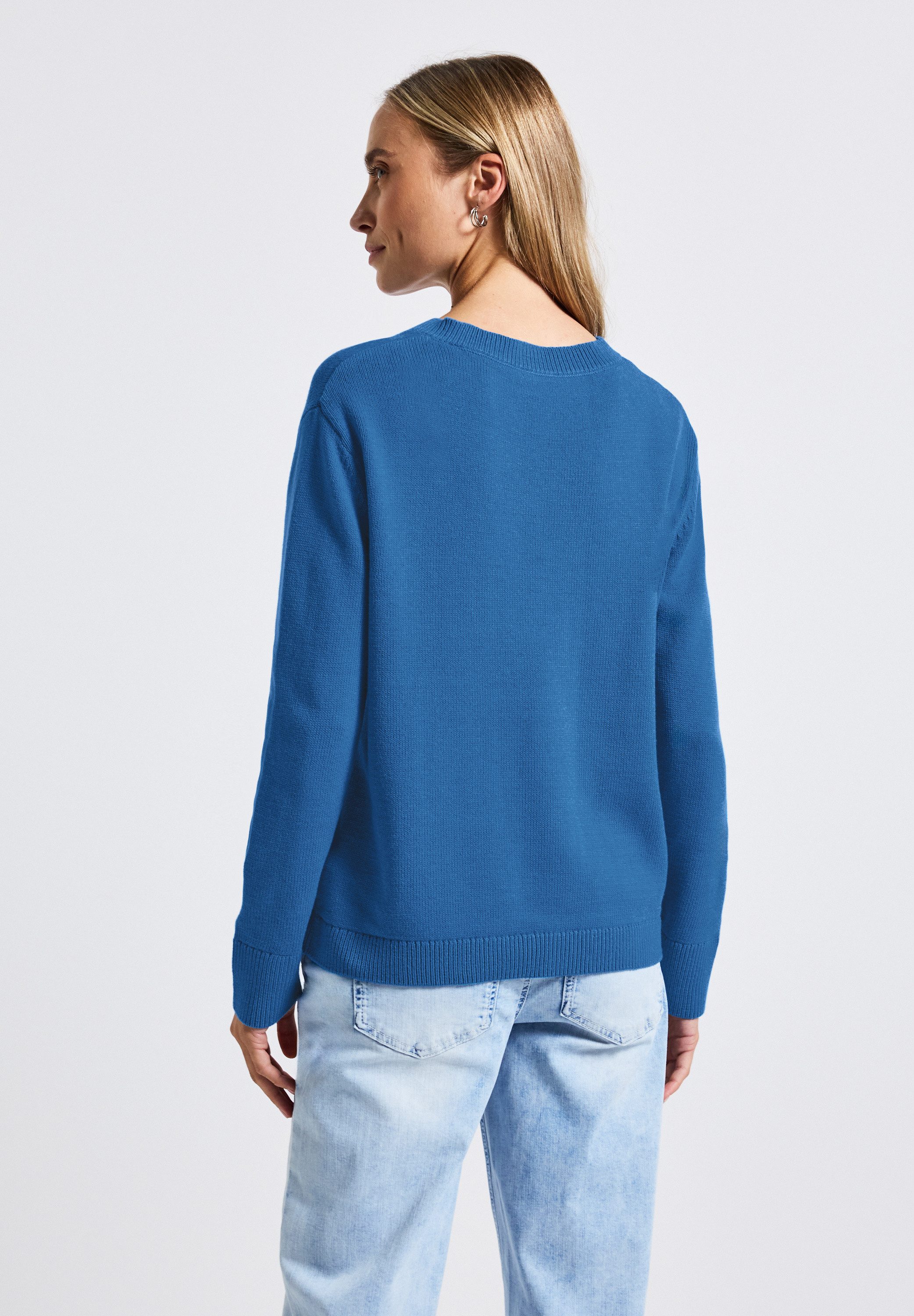 STREET ONE Strickpullover im soften Baumwoll-Mix günstig online kaufen