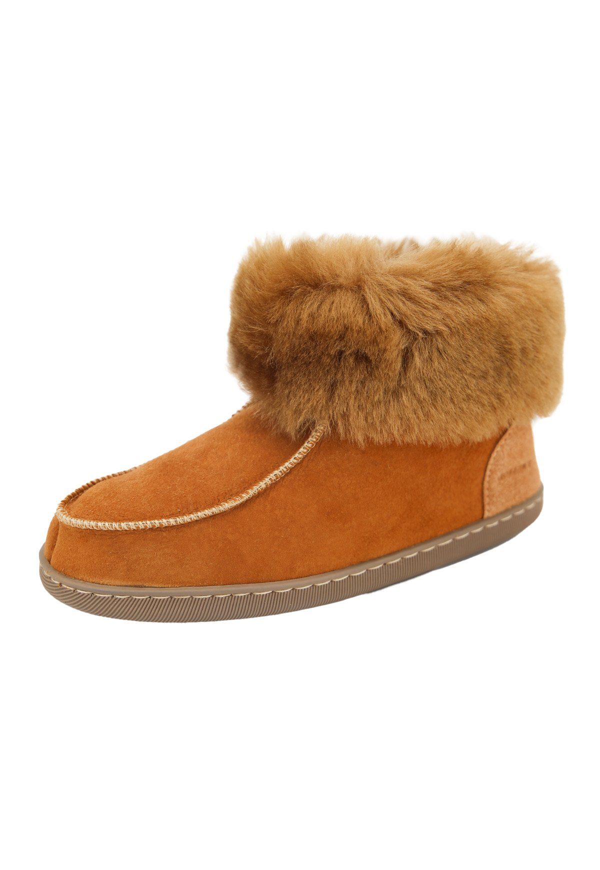 Hollert Lammfell Hausschuhe Ewa Cognac Hausschuh Damen Lammfell Hausschuhe Ewa Cognac Merino Schaffell Echtleder