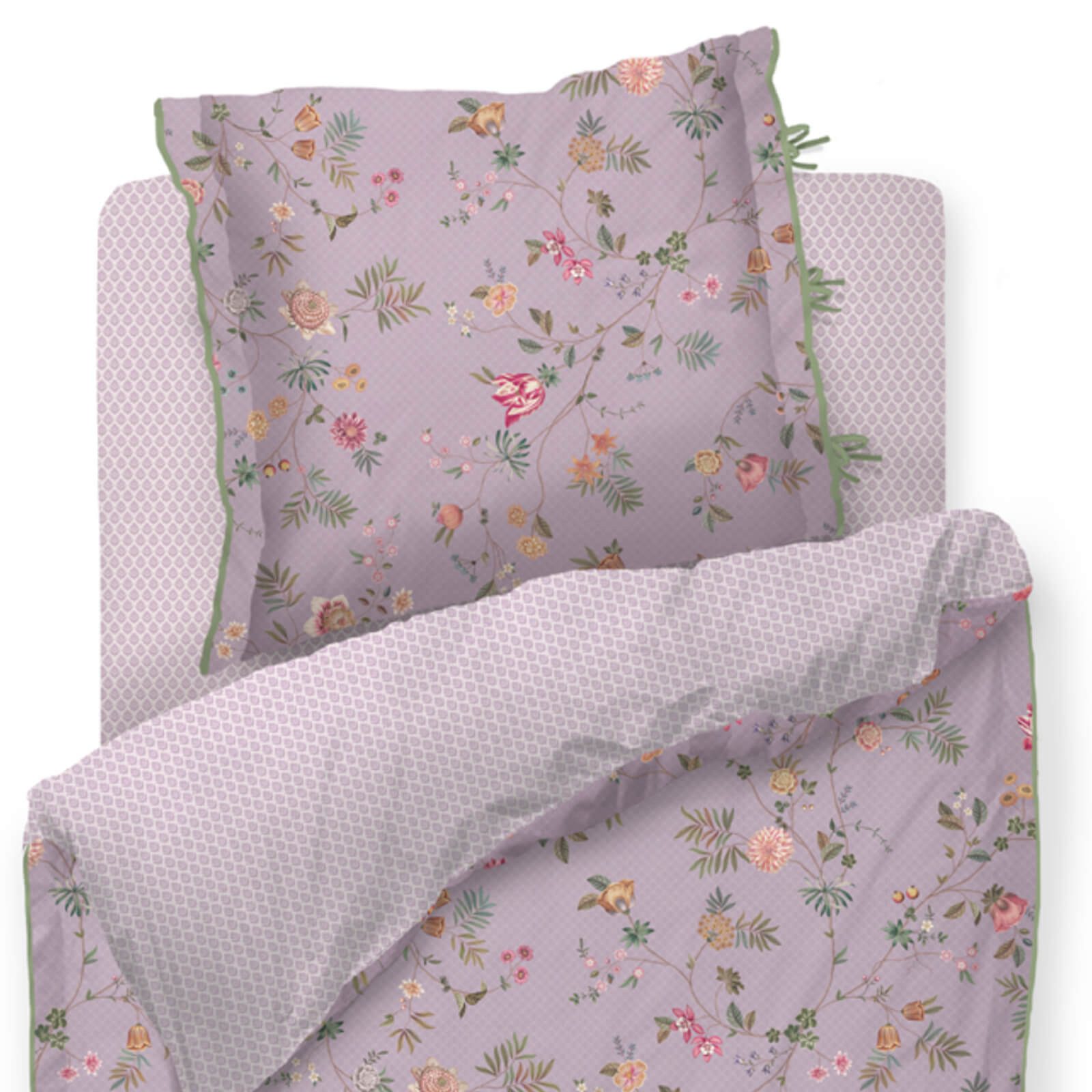 PiP Studio Bettwäsche Bettwäsche La Dolce Vita Lila, Perkal, 2 teilig, Blüt günstig online kaufen