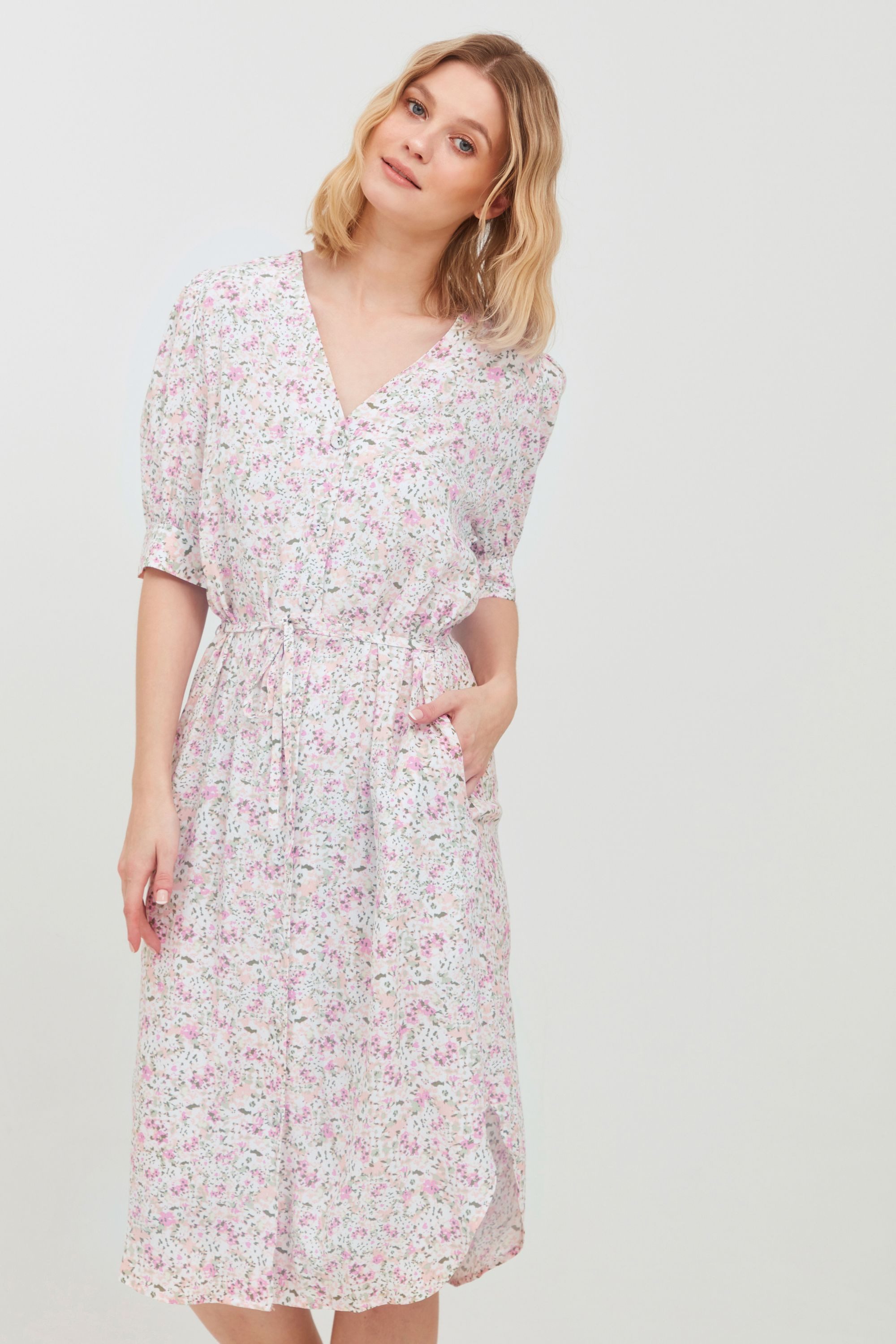 b.young Blusenkleid BYFLAMINIA BO DRESS - 20809973 Sommerkleid