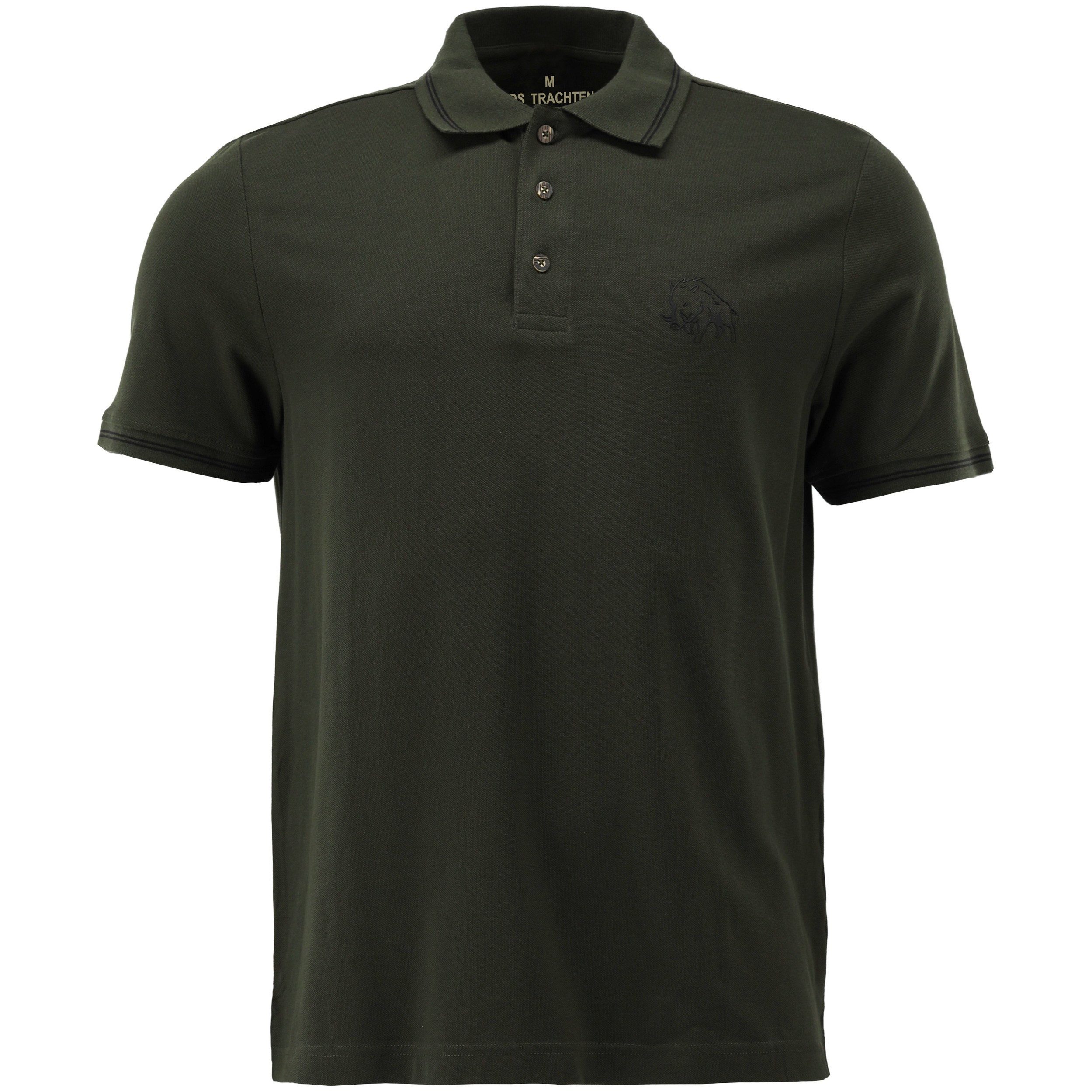 OS Trachten Poloshirt Polo-Shirt mit Wildschwein-Motiv Jagdshirt kurzarm von Oefele kurzarm