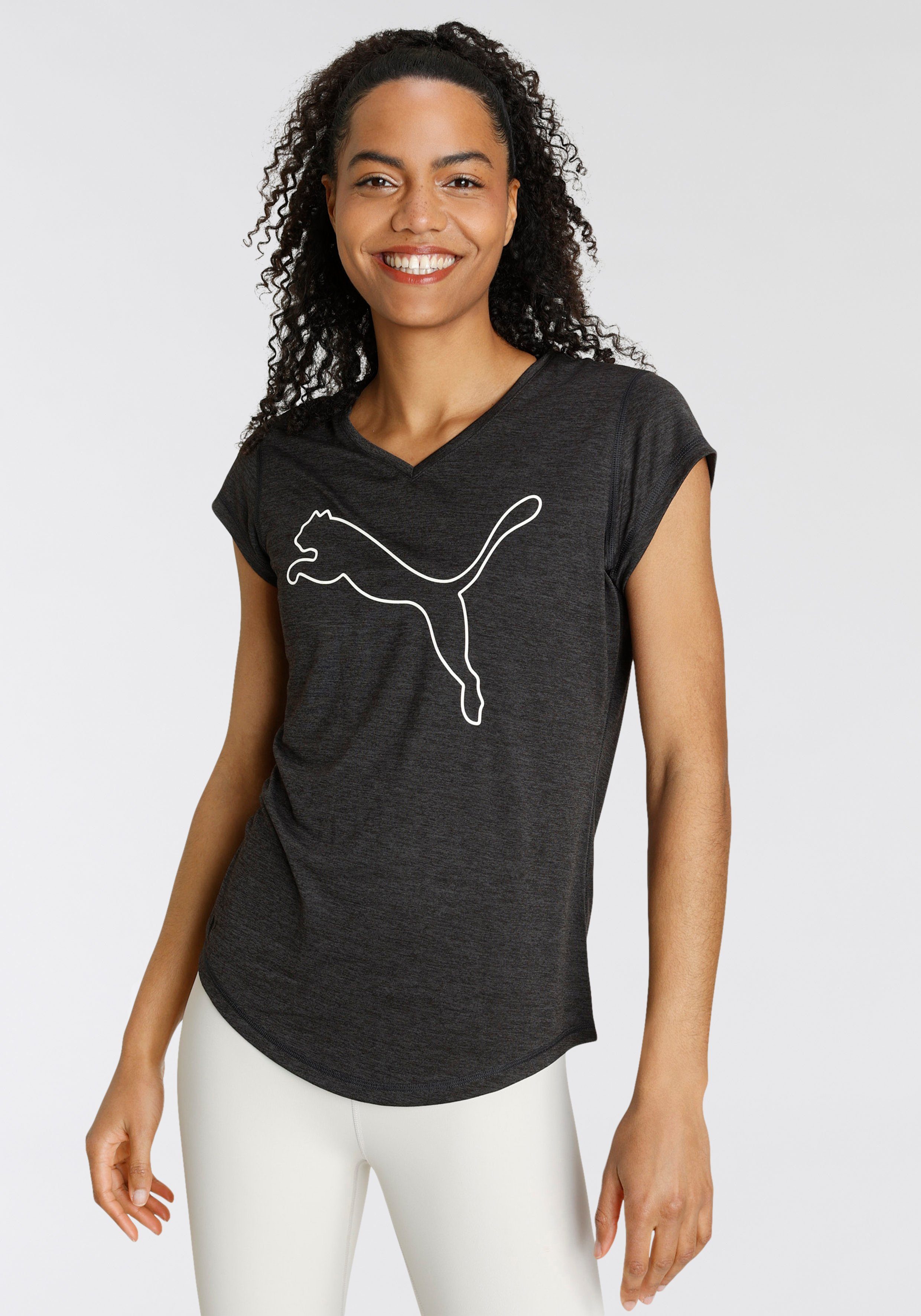 PUMA Trainingsshirt TRAIN FAVORITE HEATHER CAT TEE