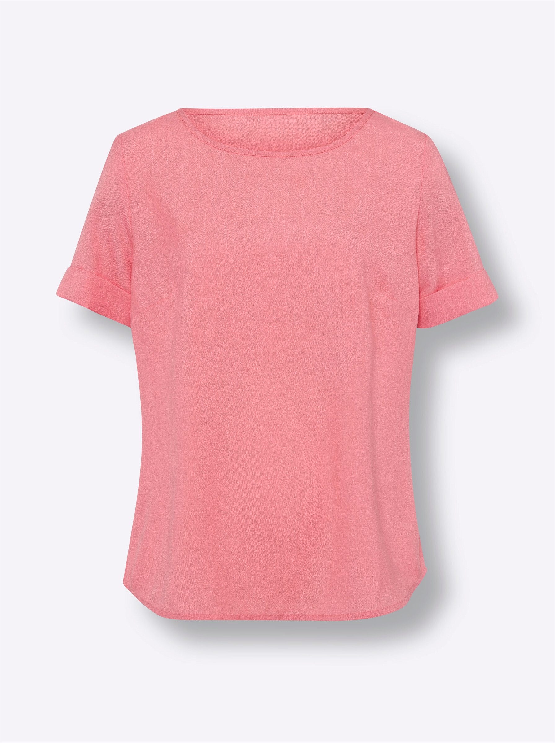 Klassische Bluse Schlupfbluse Kurzarm