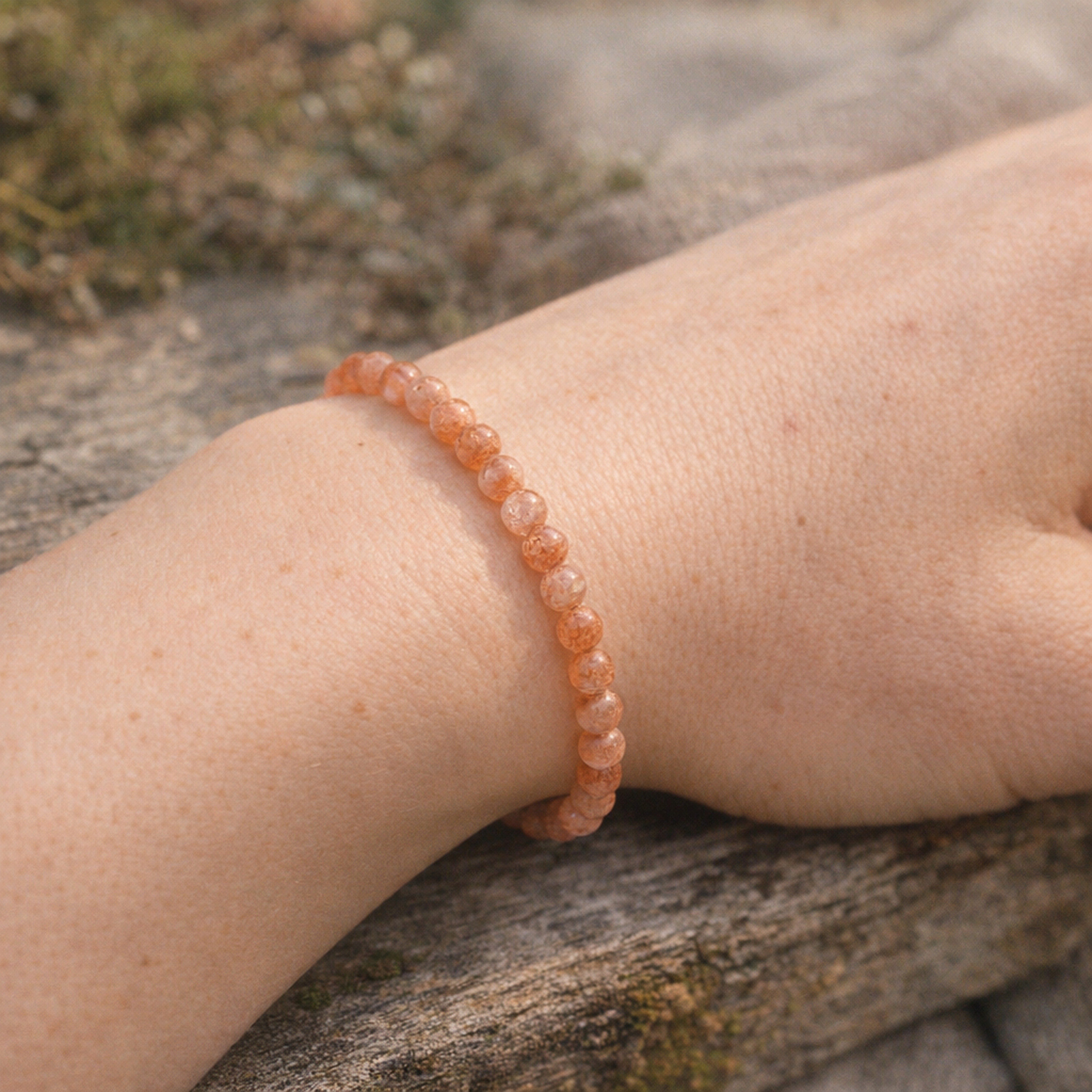 Lebensquelle Plus Armband Sonnenstein Kugelarmband, 6 mm – Bild 2 von 5