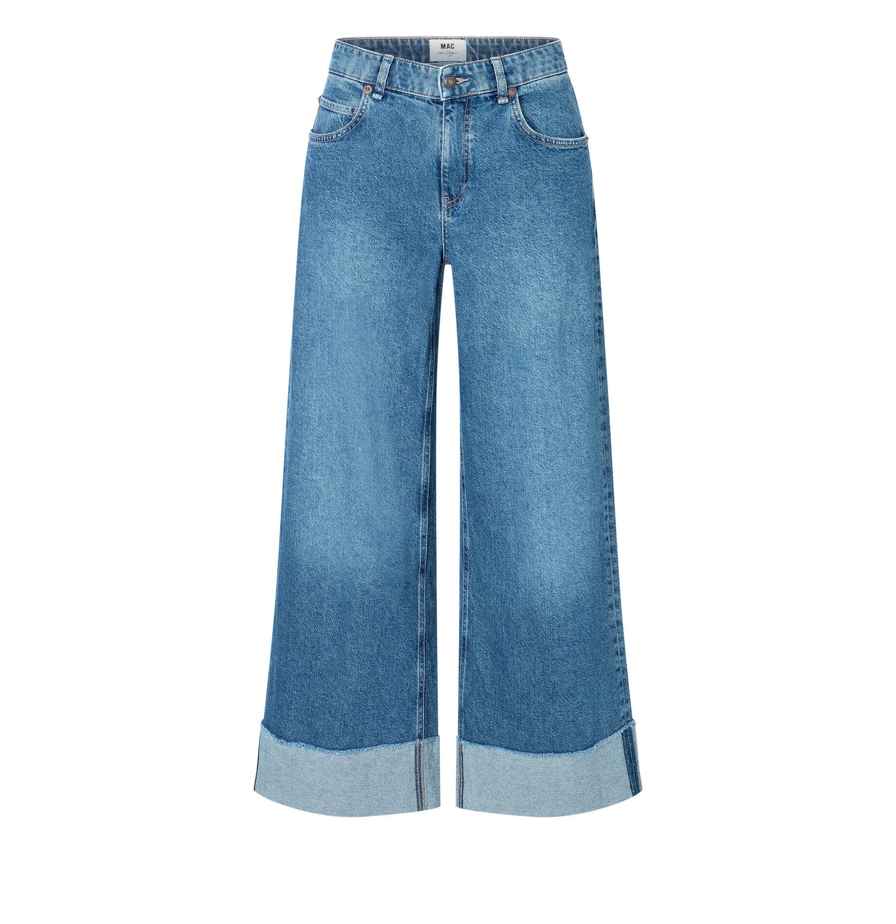 MAC 5-Pocket-Jeans Damen Jeans NEVADA Wide Fit (1-tlg) günstig online kaufen