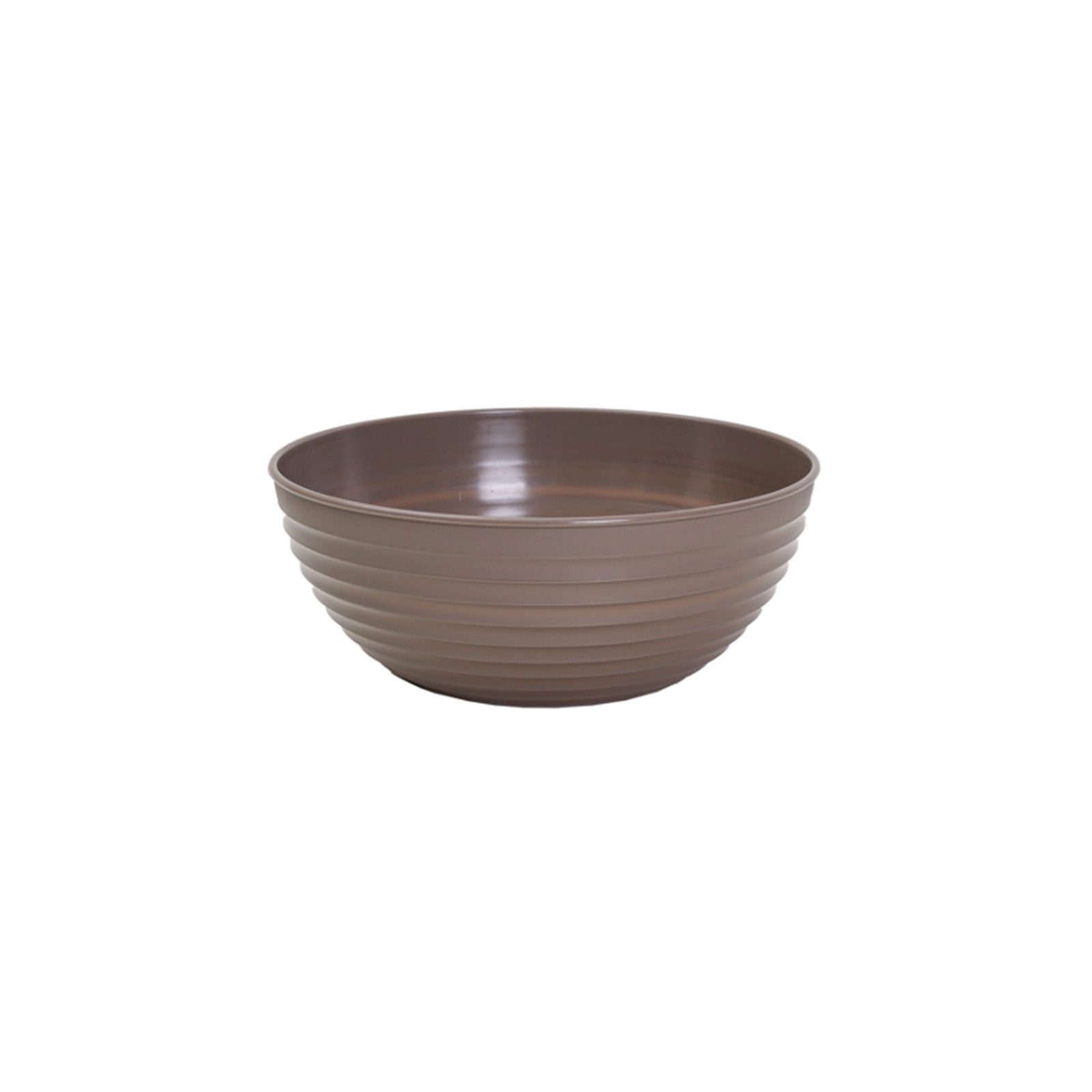 WIBO Kunststofftechnik GmbH Blumentopf BLUELINE Schale Florina, schlamm, D. 28 cm