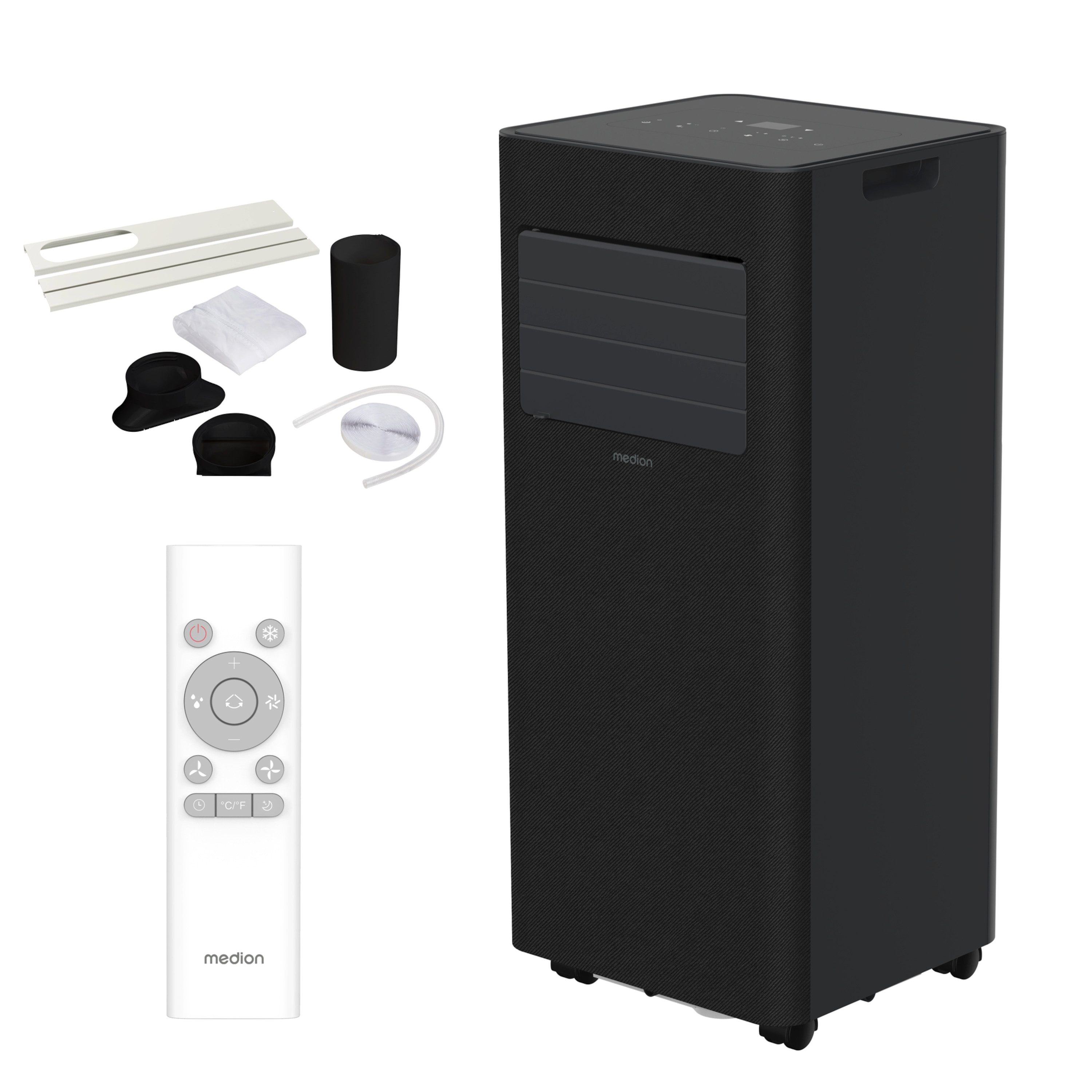 Medion® MEDION E902 Mobile Klimaanlage, 9.000 BTU, mit Fernbedienung, bis zu 32 qm, Kühlen, E902