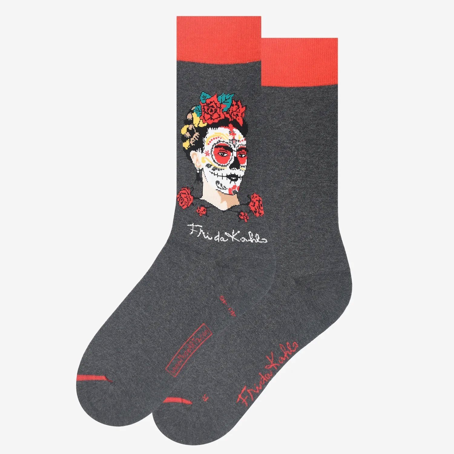 MuseARTa Freizeitsocken Musearta Socken Tag der Toten grau 40-46 (1 Paar, 1-Paar, 1 Paar)