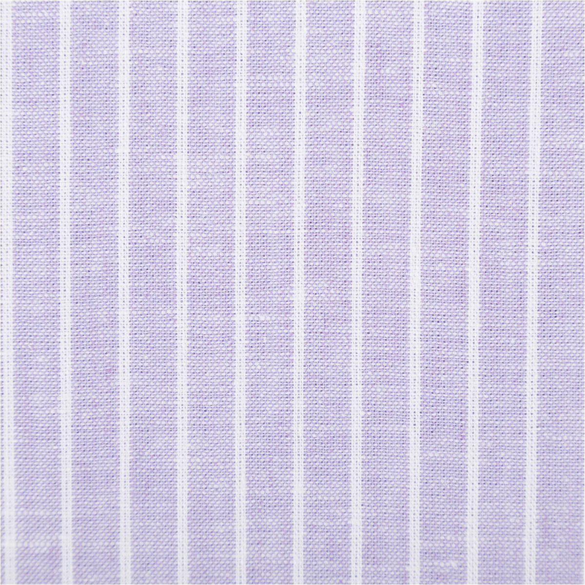 SCHÖNER LEBEN. Stoff Leinen-Baumwollstoff Meterware Chambray Streifen meliert flieder 138cm, atmungsaktiv
