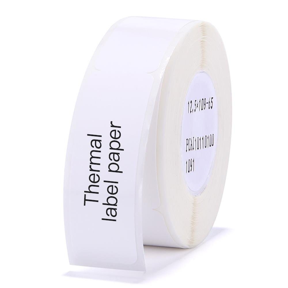 Etiketten Kabeletikett 12,5x74+35mm (weiß) 65 Stück